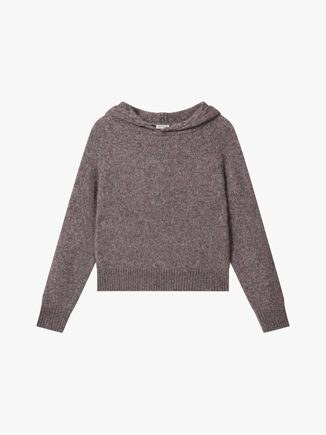 Miss Sixty Hooded Wool Knit Sweater strik grå alpakablanding
