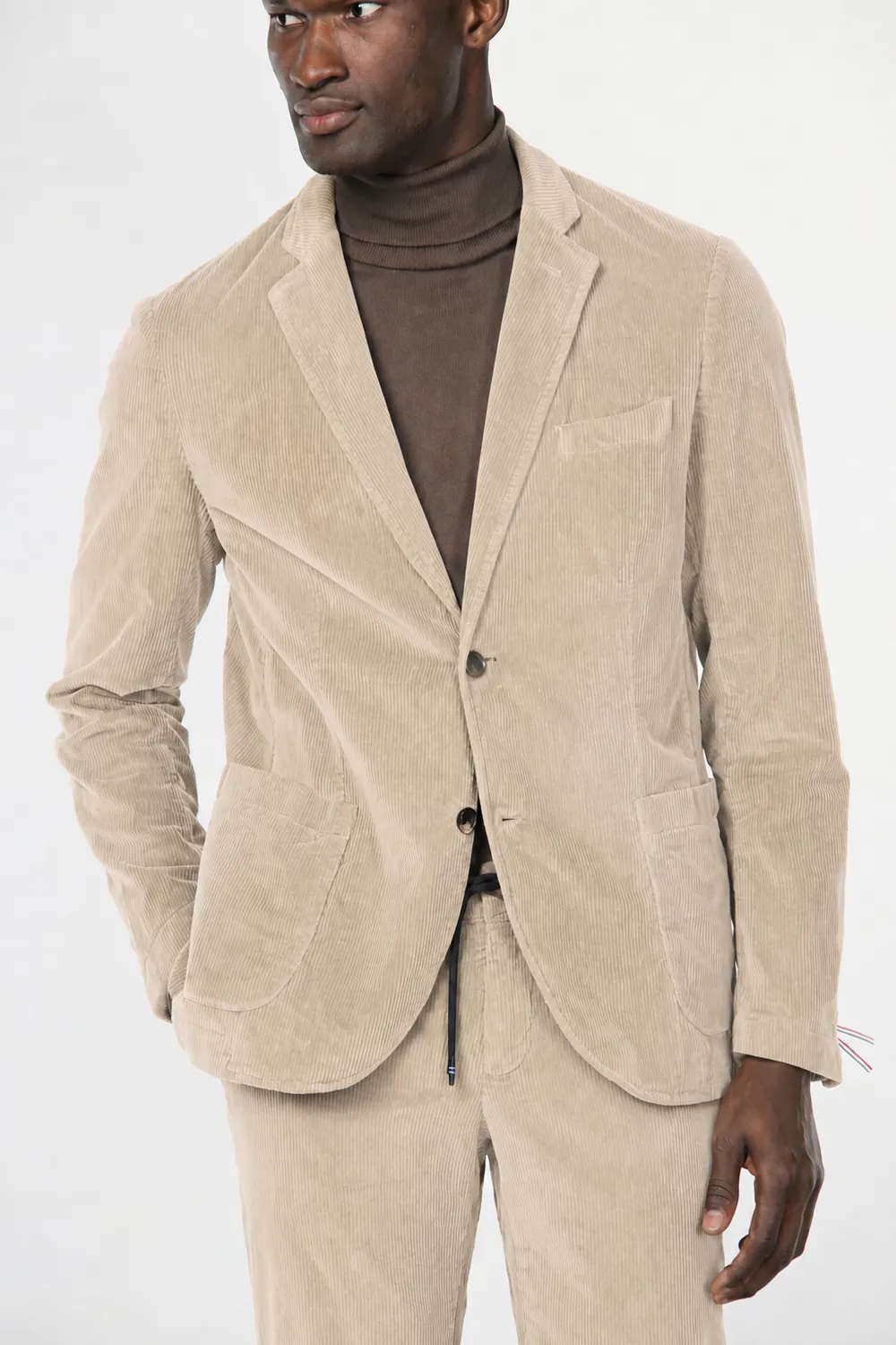 Mason's Tiziano blazer fløjl lysebeige regular