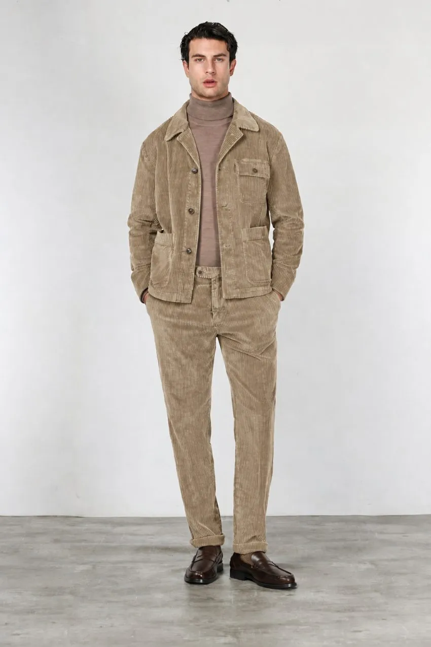 Mason's Work Jacket overshirt fløjl taupe