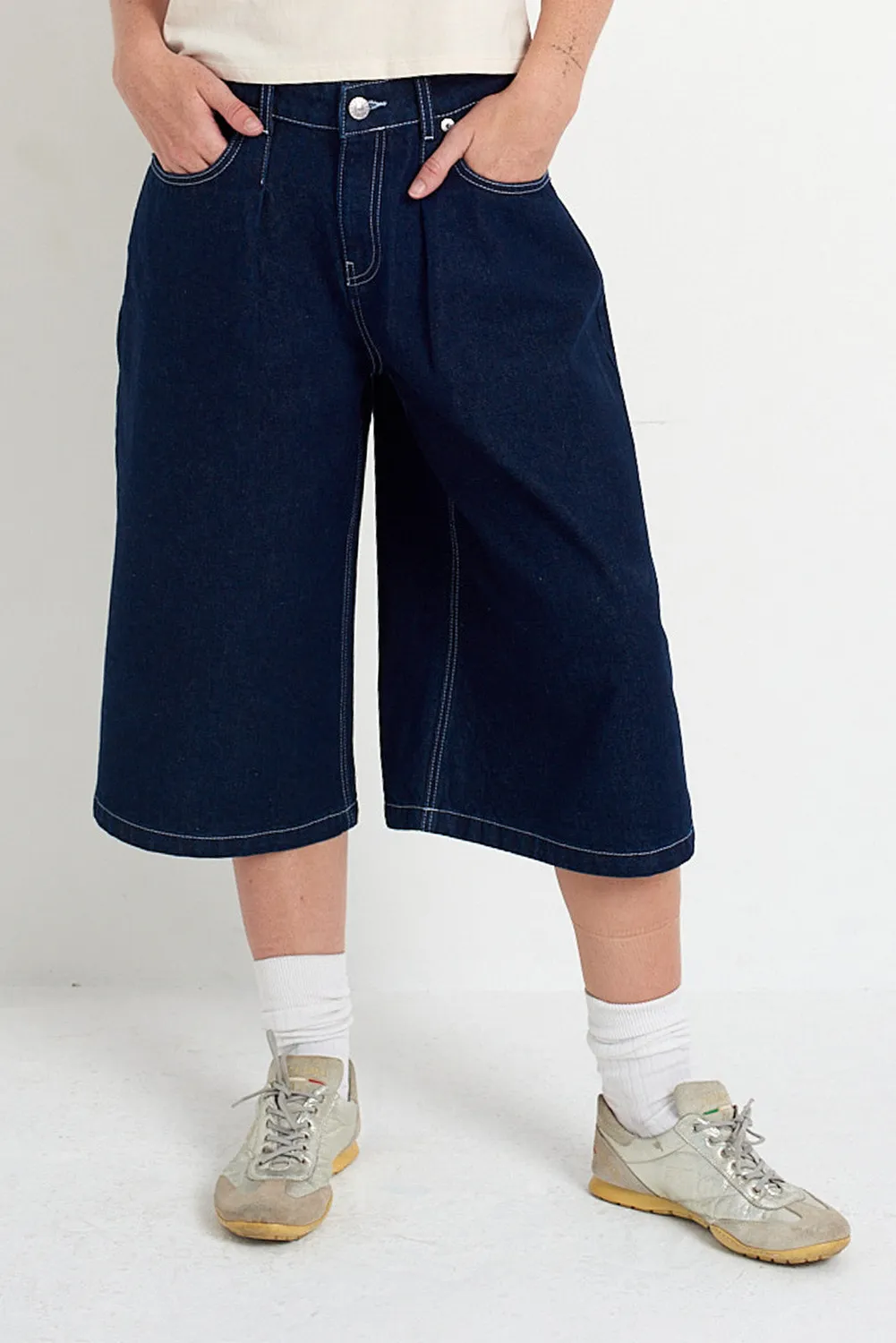 THE RAGGED PRIEST Release jorts indigo rinse baggy