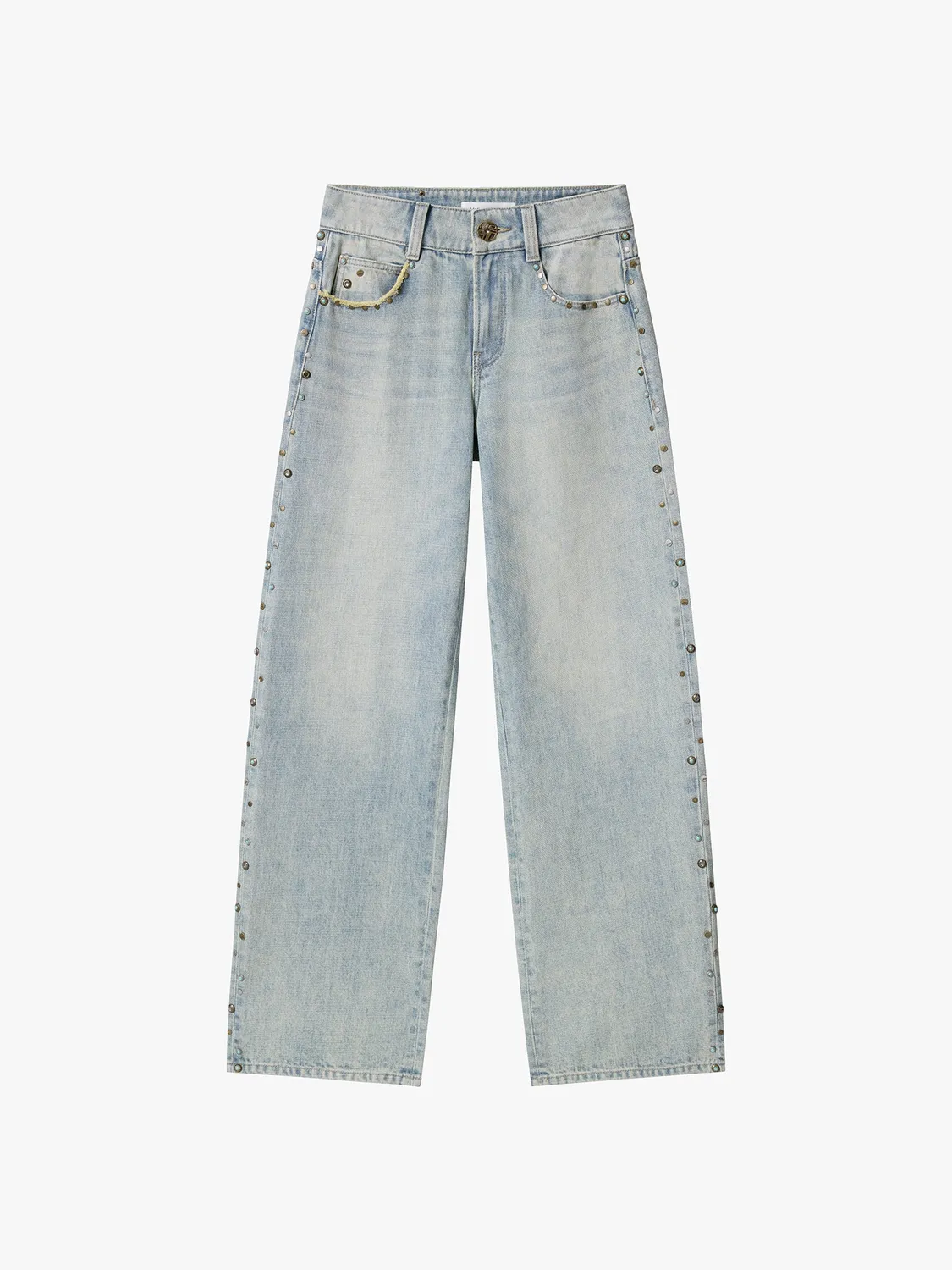 Miss Sixty straight jeans lyseblå nitter