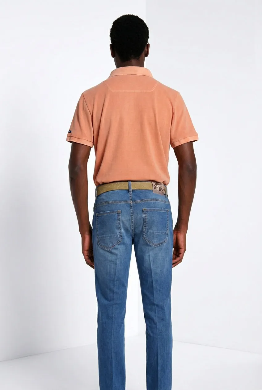 Mason's Leopardi Delamere poloshirt bark – bomuld