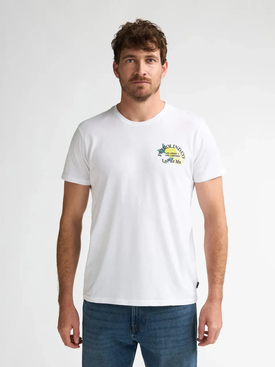 Petrol Industries Cosmos Azul t-shirt rygprint jersey
