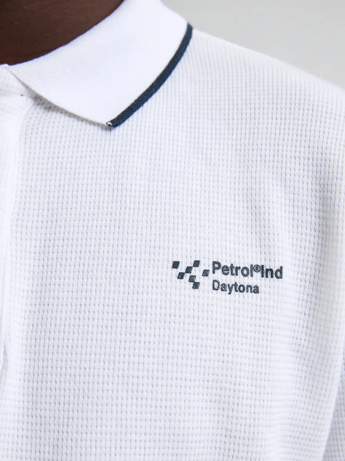 Petrol Industries Caribbean polo hvid bomuld