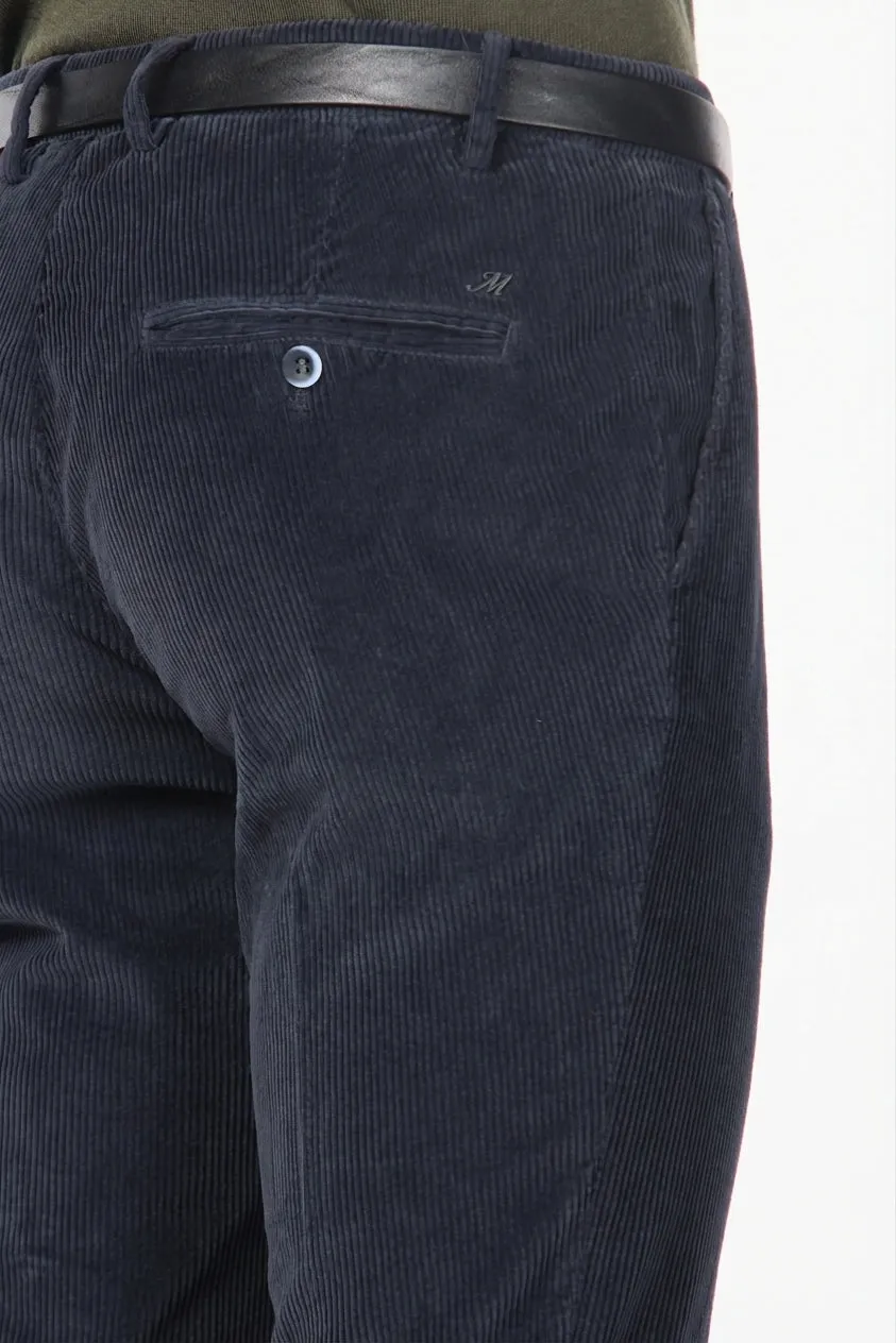 Mason's Milano chinos natblå fløjl extra slim