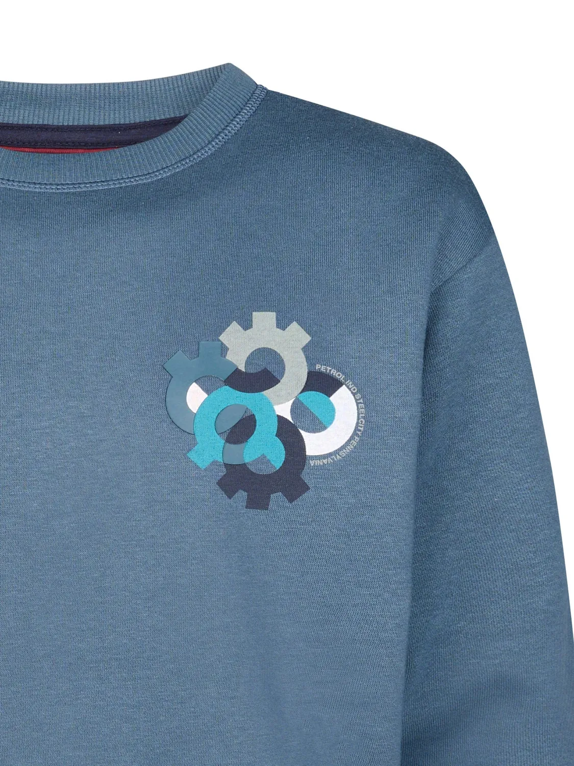 Petrol Industries Ironbrook sweater Storm Blue relaxed
