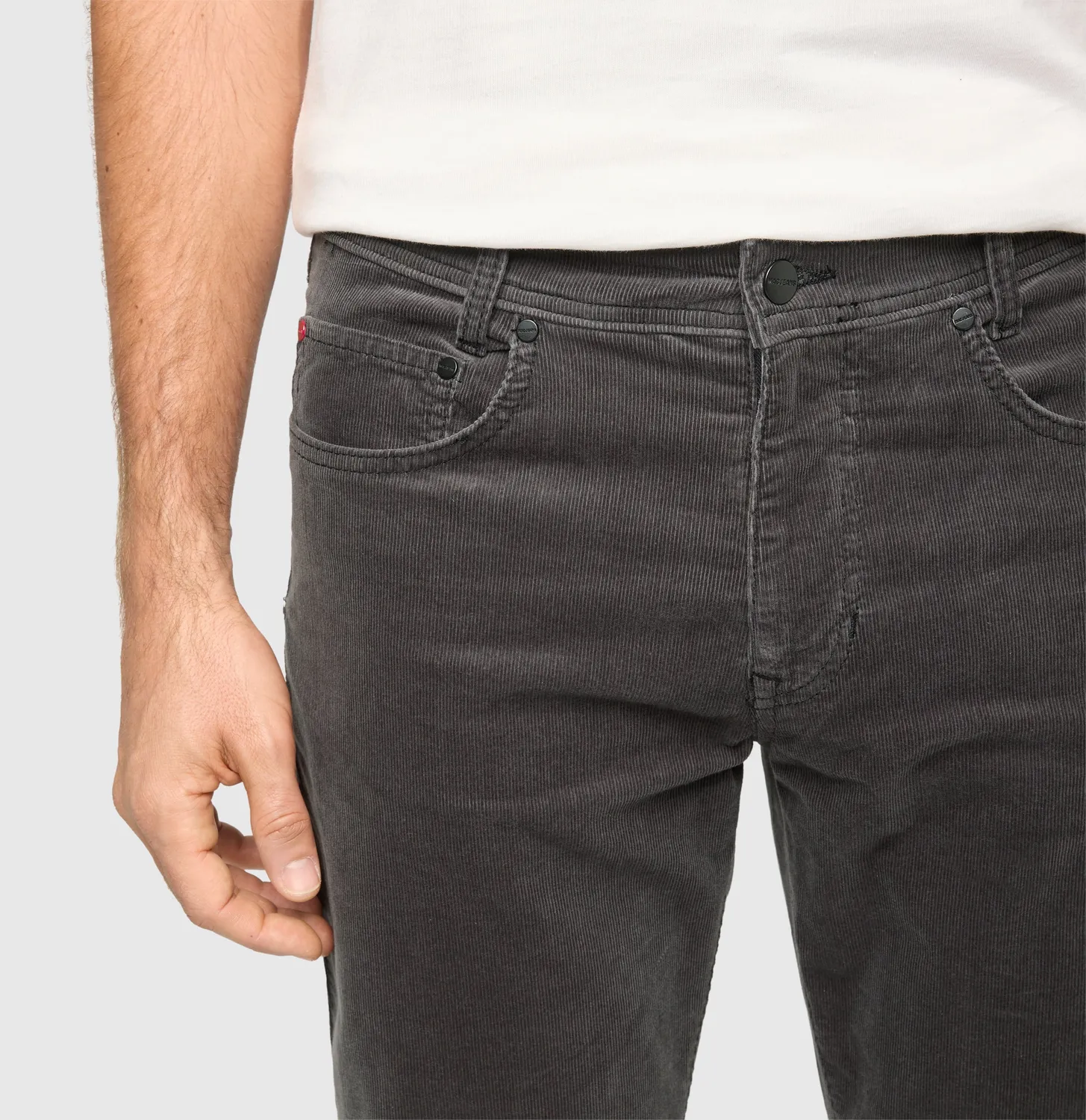 MAC Arne 0501-00-0628 fløjlsbukser grå modern fit