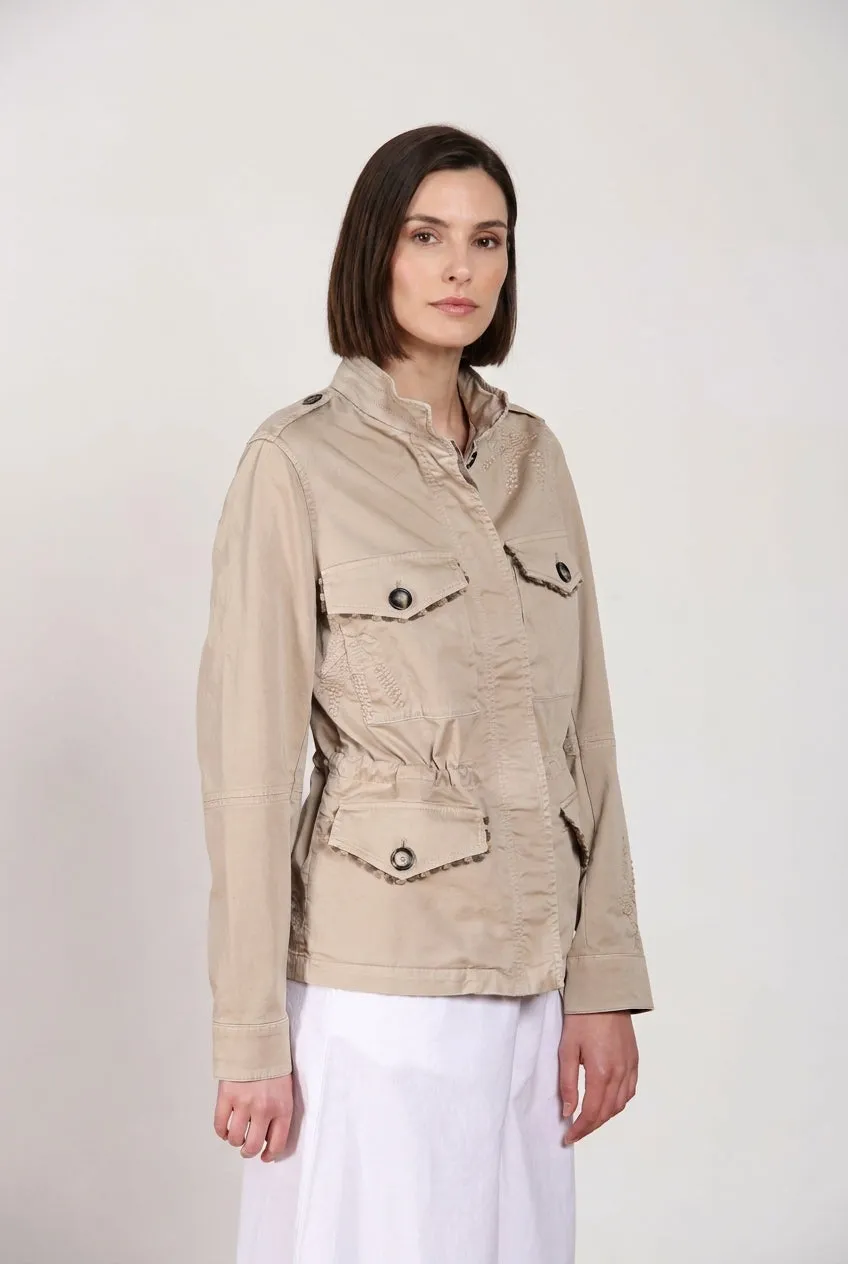 Mason's Eva jakke beige blomsterbroderi