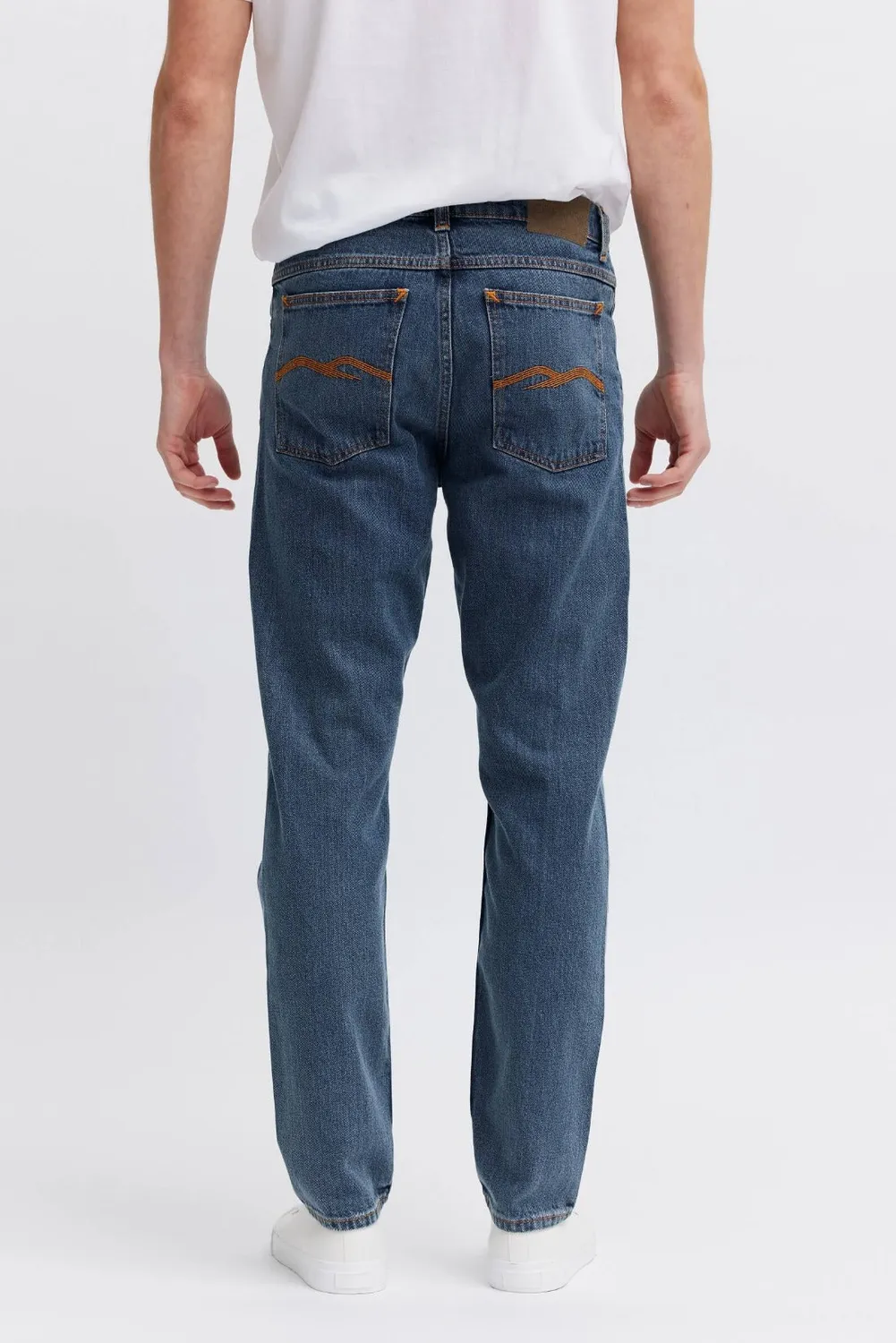 Organsk Atlantic Crisp Ravage jeans mellemblå – bredde 31 længde 32
