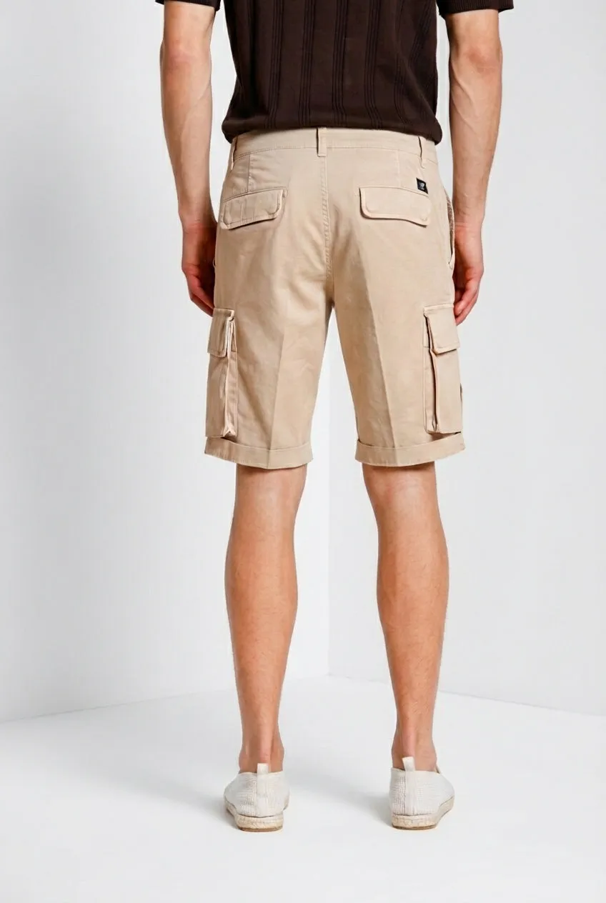 Mason's Chile cargo bermuda beige stretch