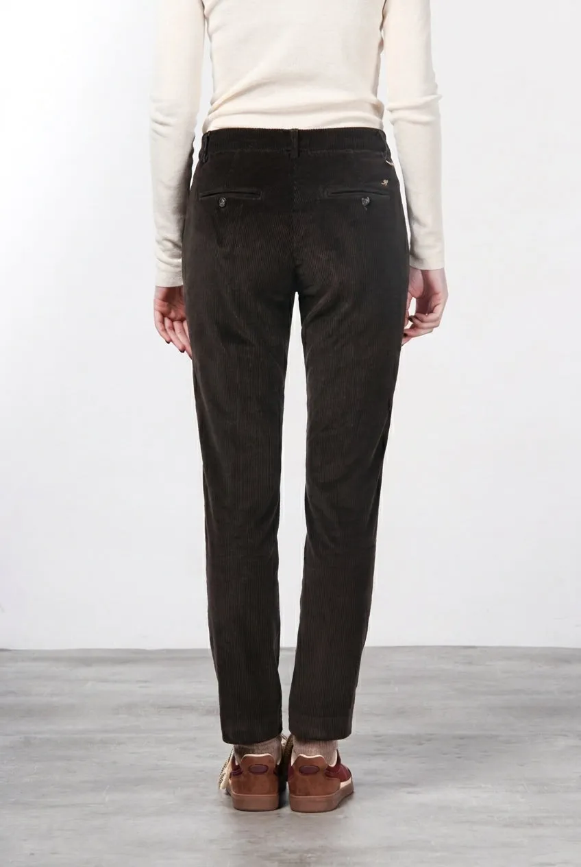 Mason's New York Slim fløjl bukser brun slim cord