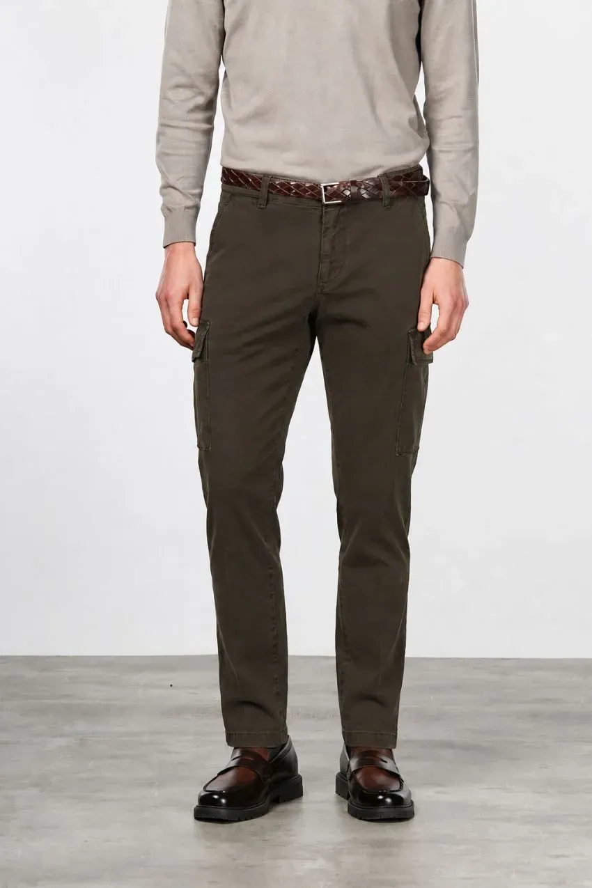 Mason's Chile cargobukser brun extra slim stretch