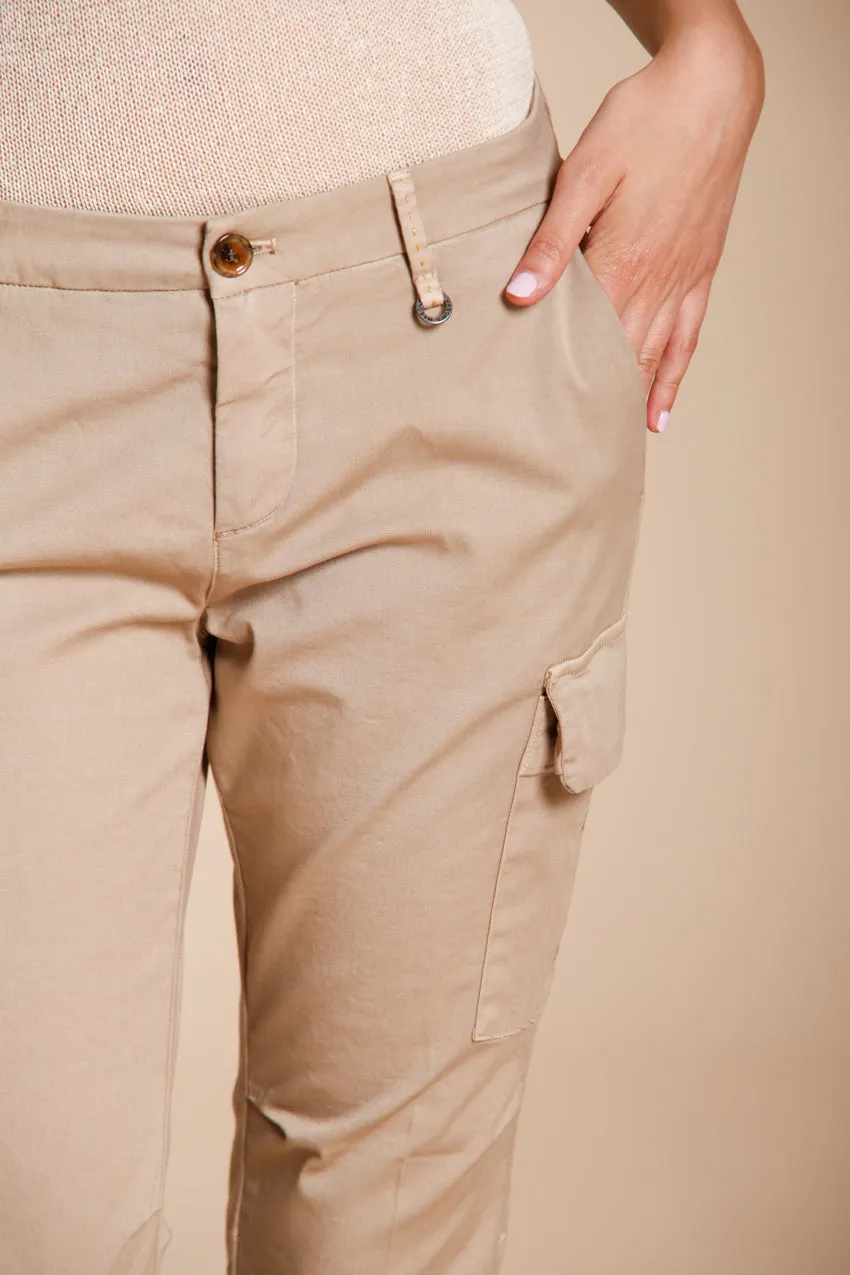 Mason's Chile City cargo mellembeige slim gabardine