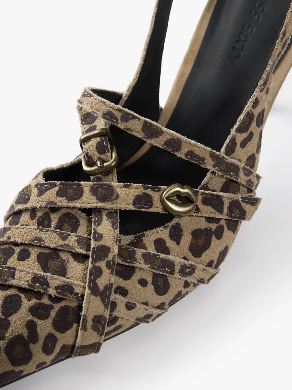 Miss Sixty Buckle stiletter leopard dirty camel