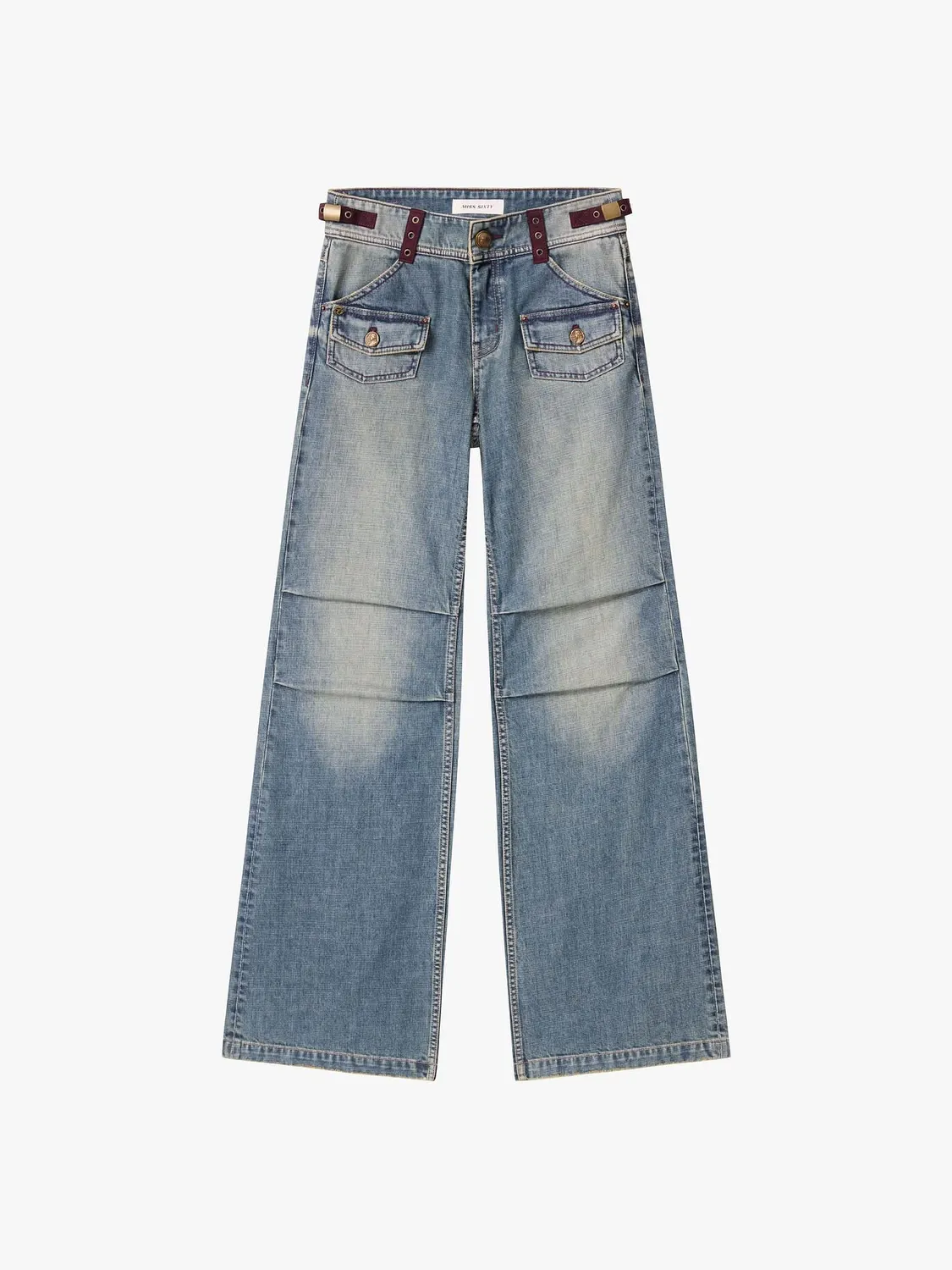 Miss Sixty Straight jeans lige blå rigid 26