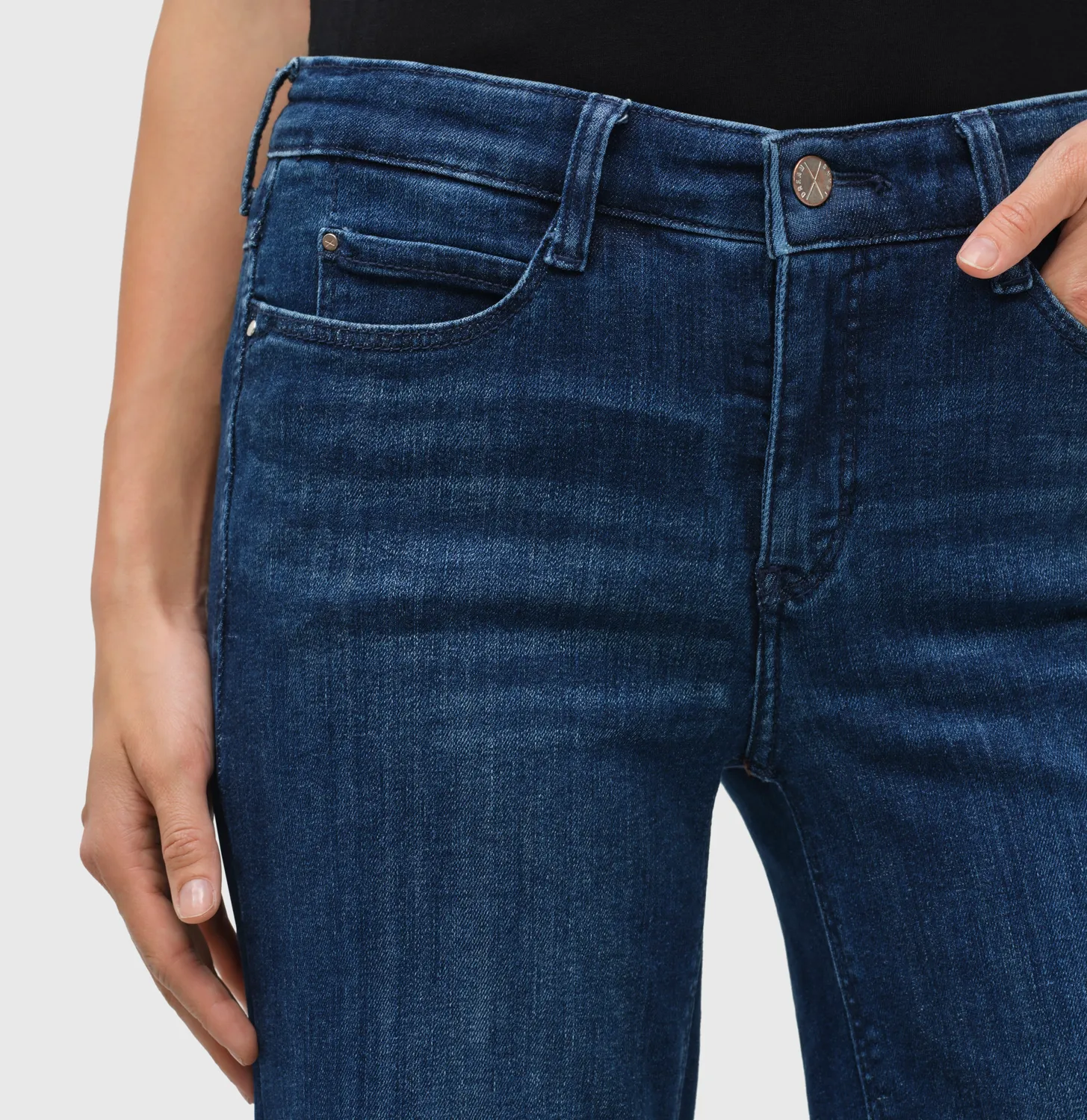 MAC Dream Wide authentic jeans mellemblå hyperstretch