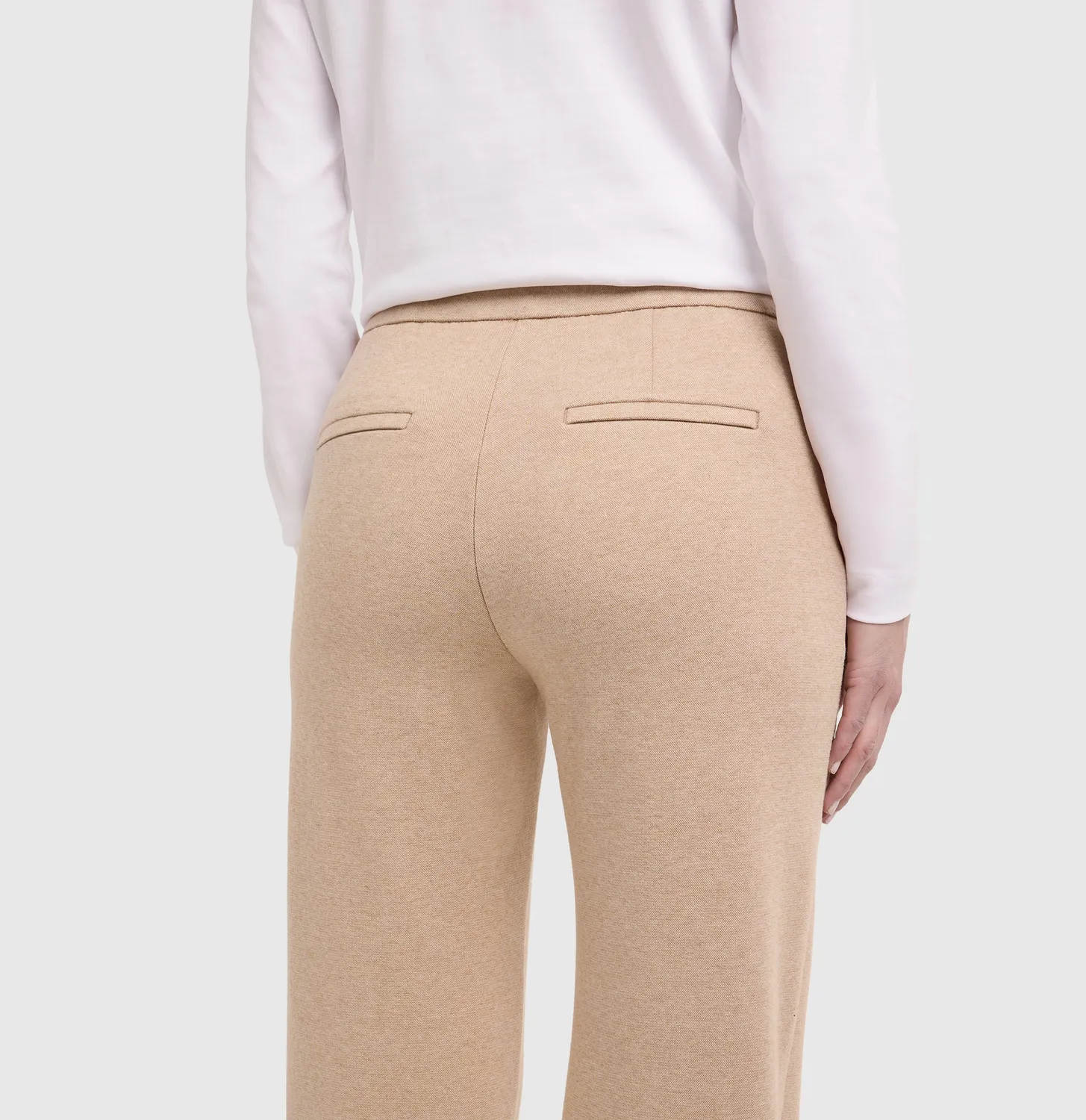 MAC Chiara 3055 jerseybukser brun wide leg