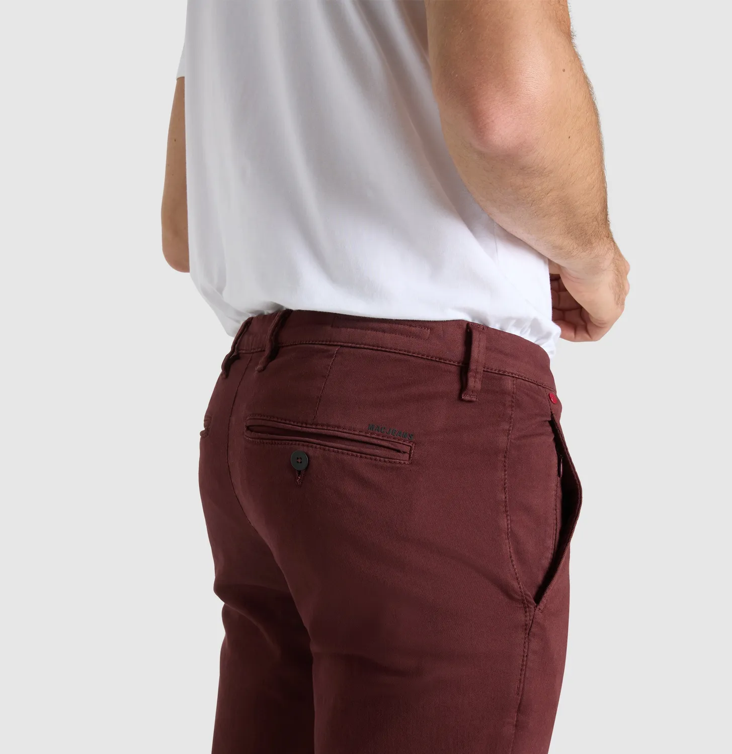 MAC Driver Pants regular jeans rød strækbund