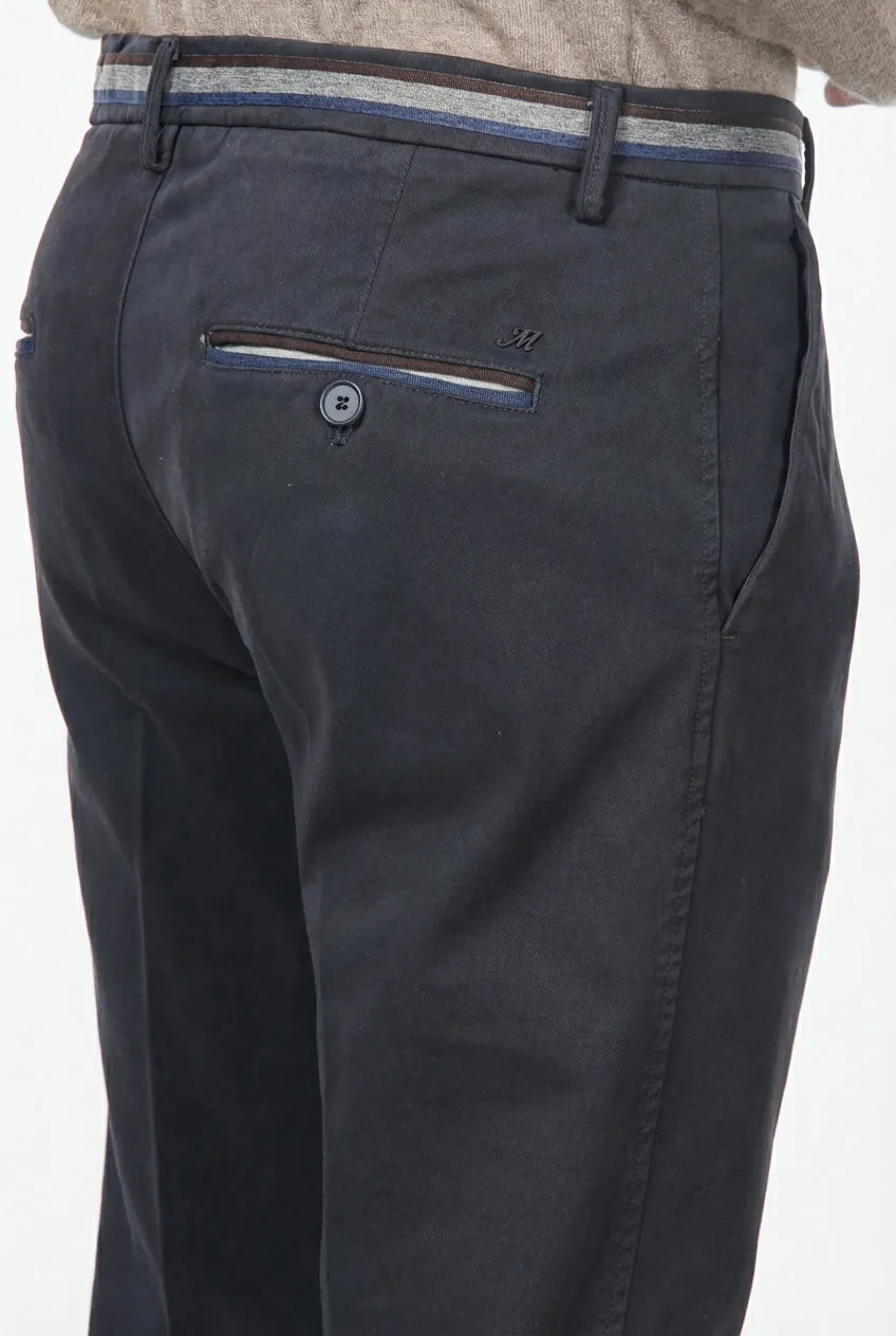 Mason's Torino Winter chinos slim natblå gabardine