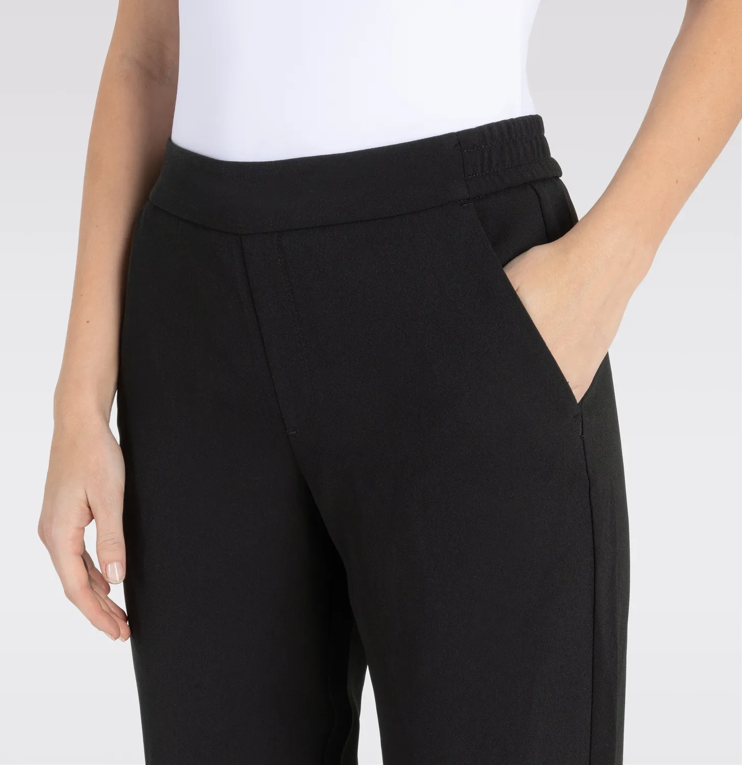 MAC Chiara 2177-00-0231L bukser sort wide leg
