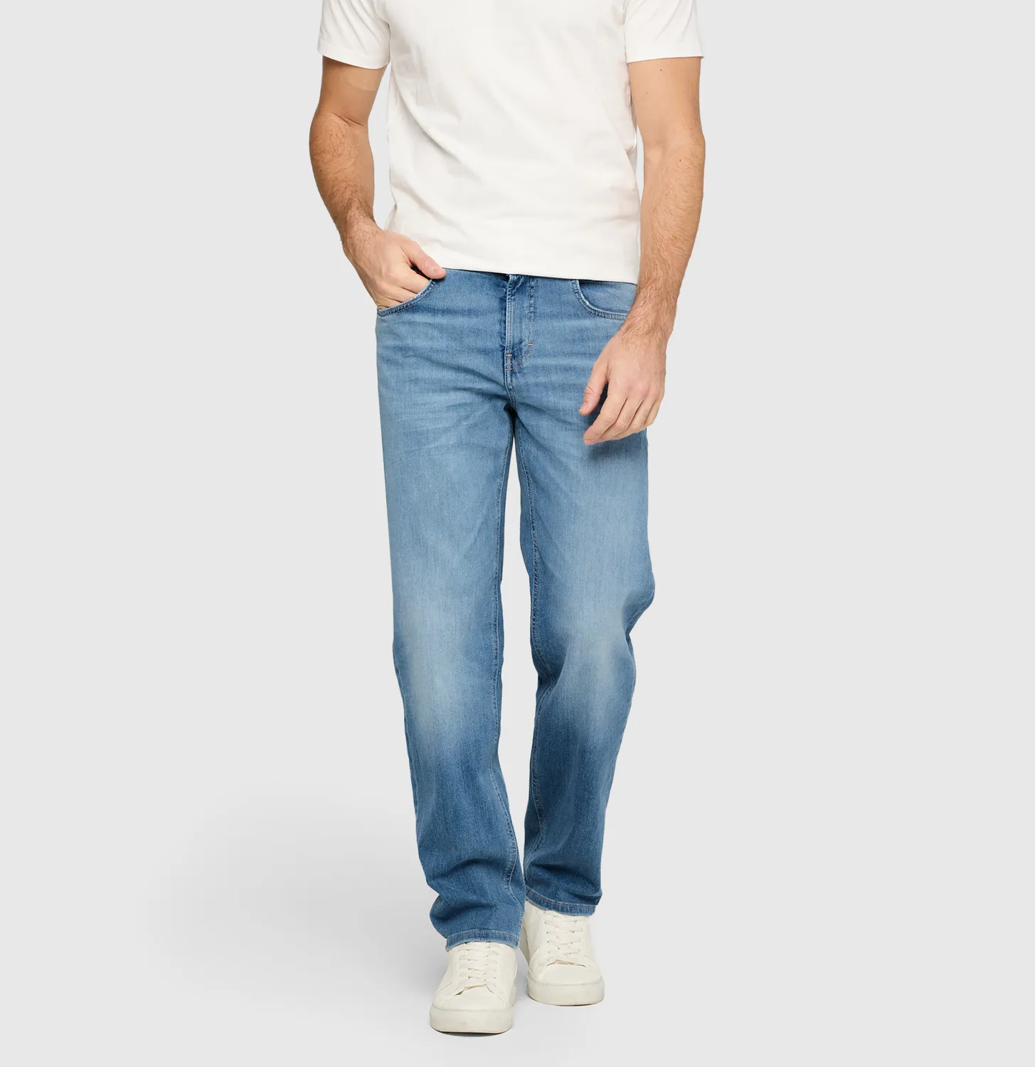 MAC Rick 0431-00-1982L jeans mellemblå comfort