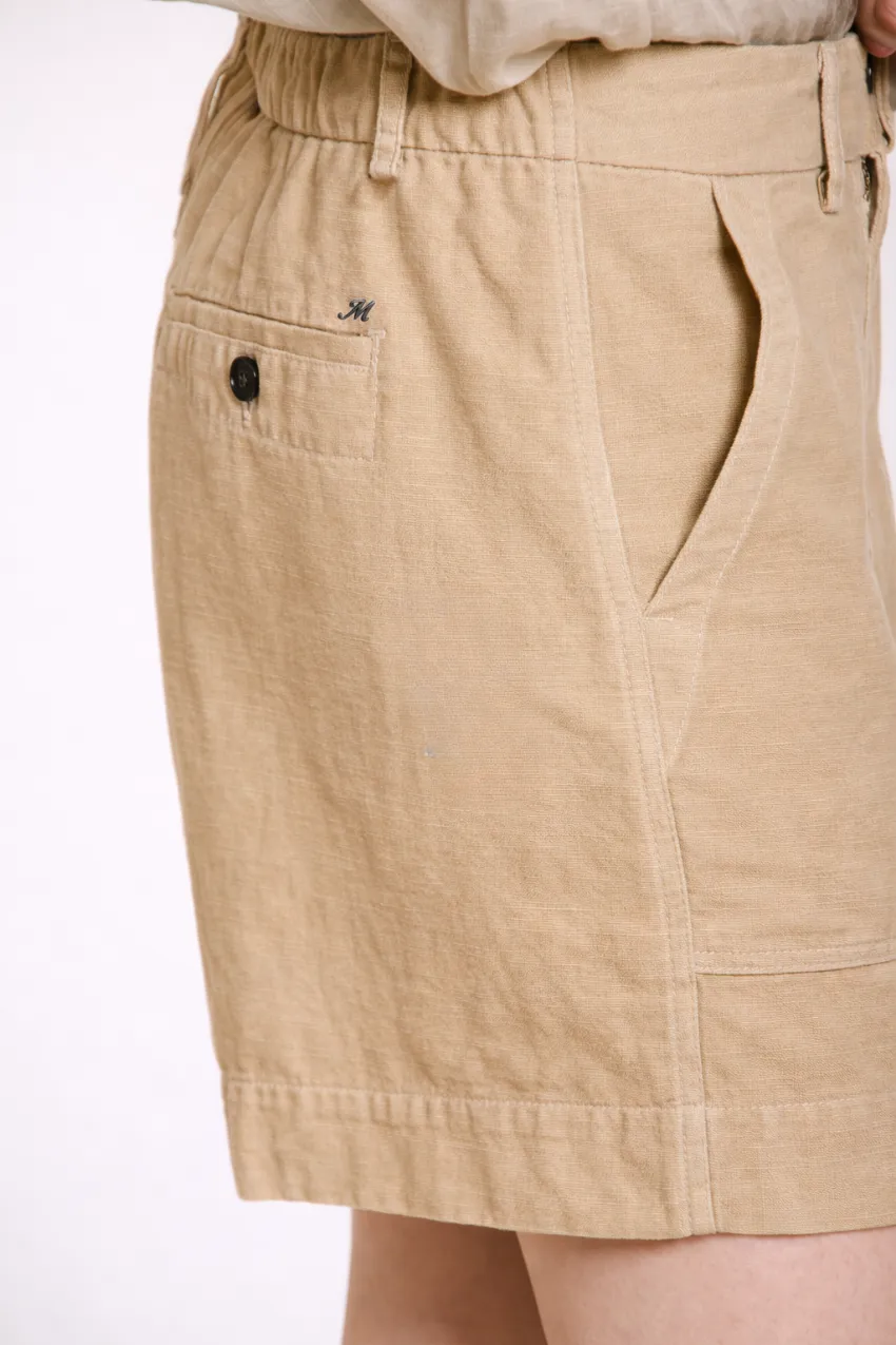 Mason's Dallas dame cargo bermuda latte relaxed bomuld