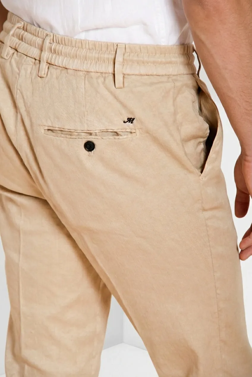 Mason's Milano Jogger chinobukser beige hør extra slim