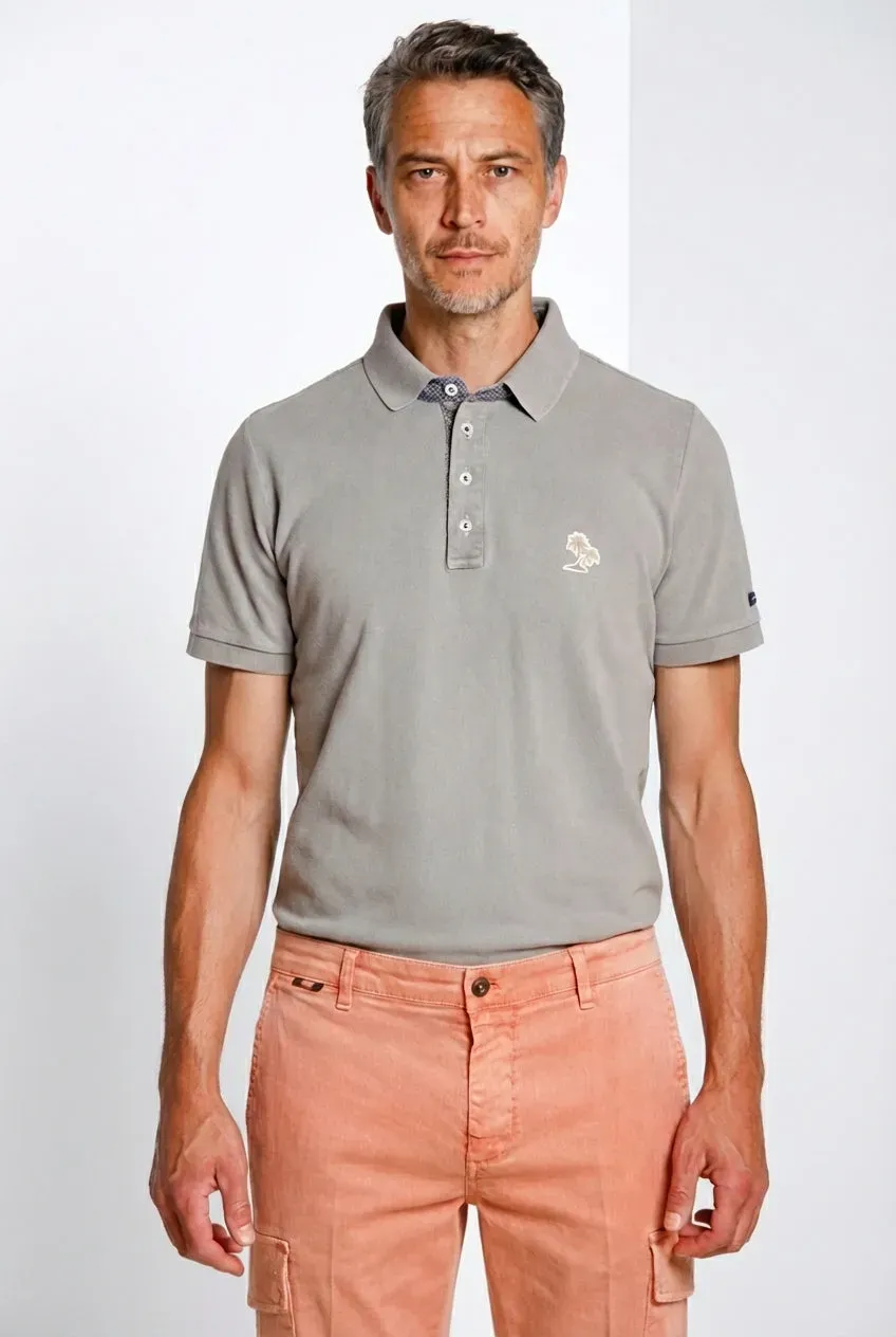 Mason's Leopardi poloskjorte basalto bomuld piqué