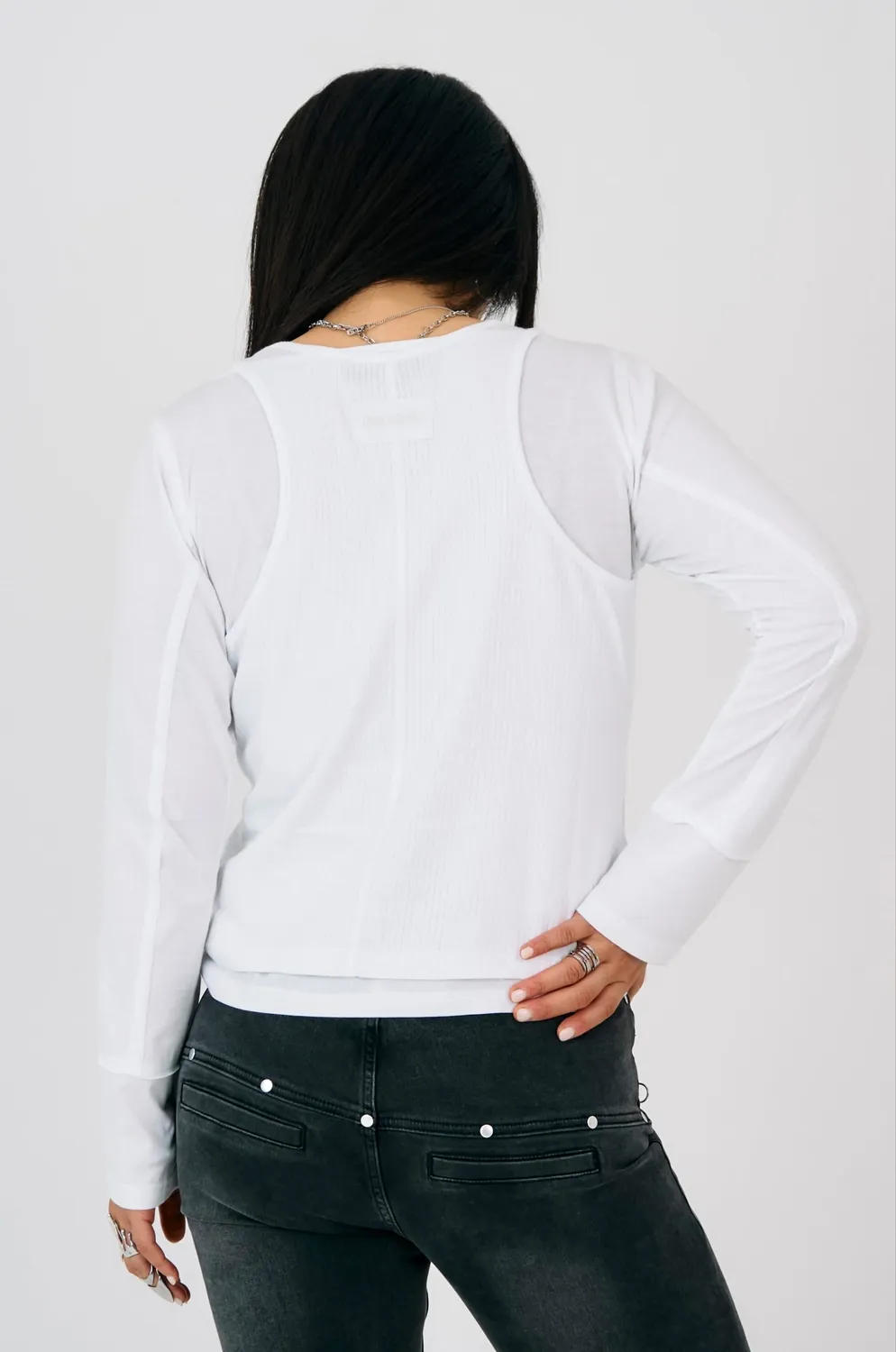 The Ragged Priest Troop Double Layer top hvid