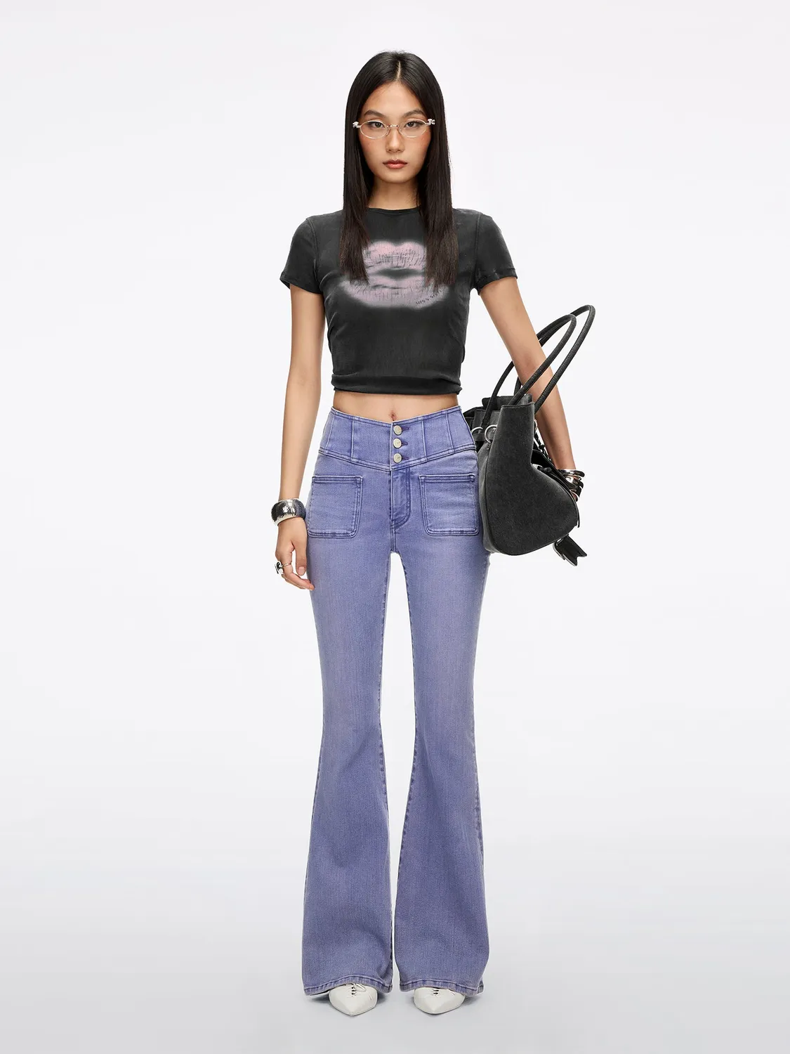 Miss Sixty Glenda Plus 5 flare jeans hyacinth stretch