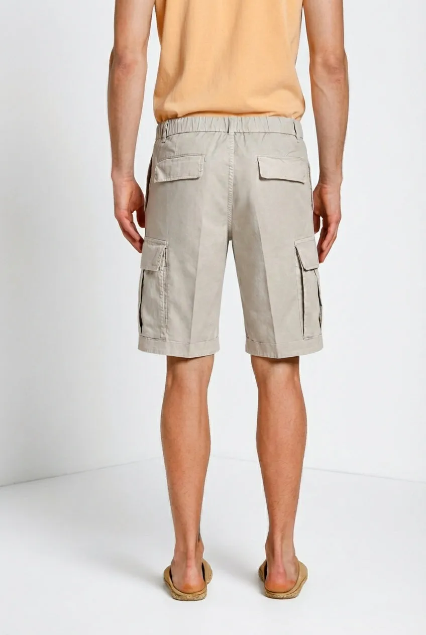 Mason's Cargo M74 cargo bermuda grå relaxed stretch