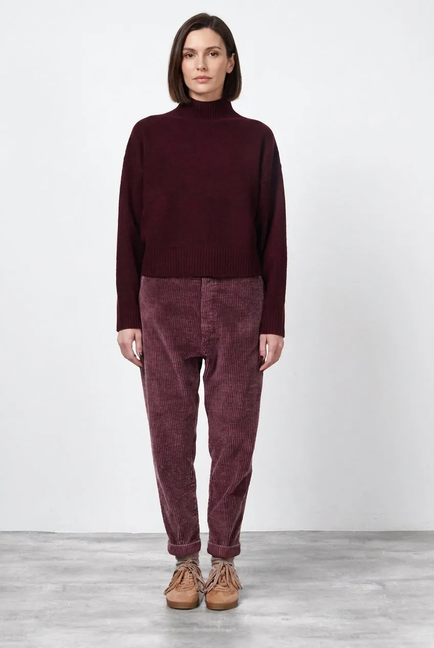 Mason's Malibu Jogger chinobukser vinrød fløjl