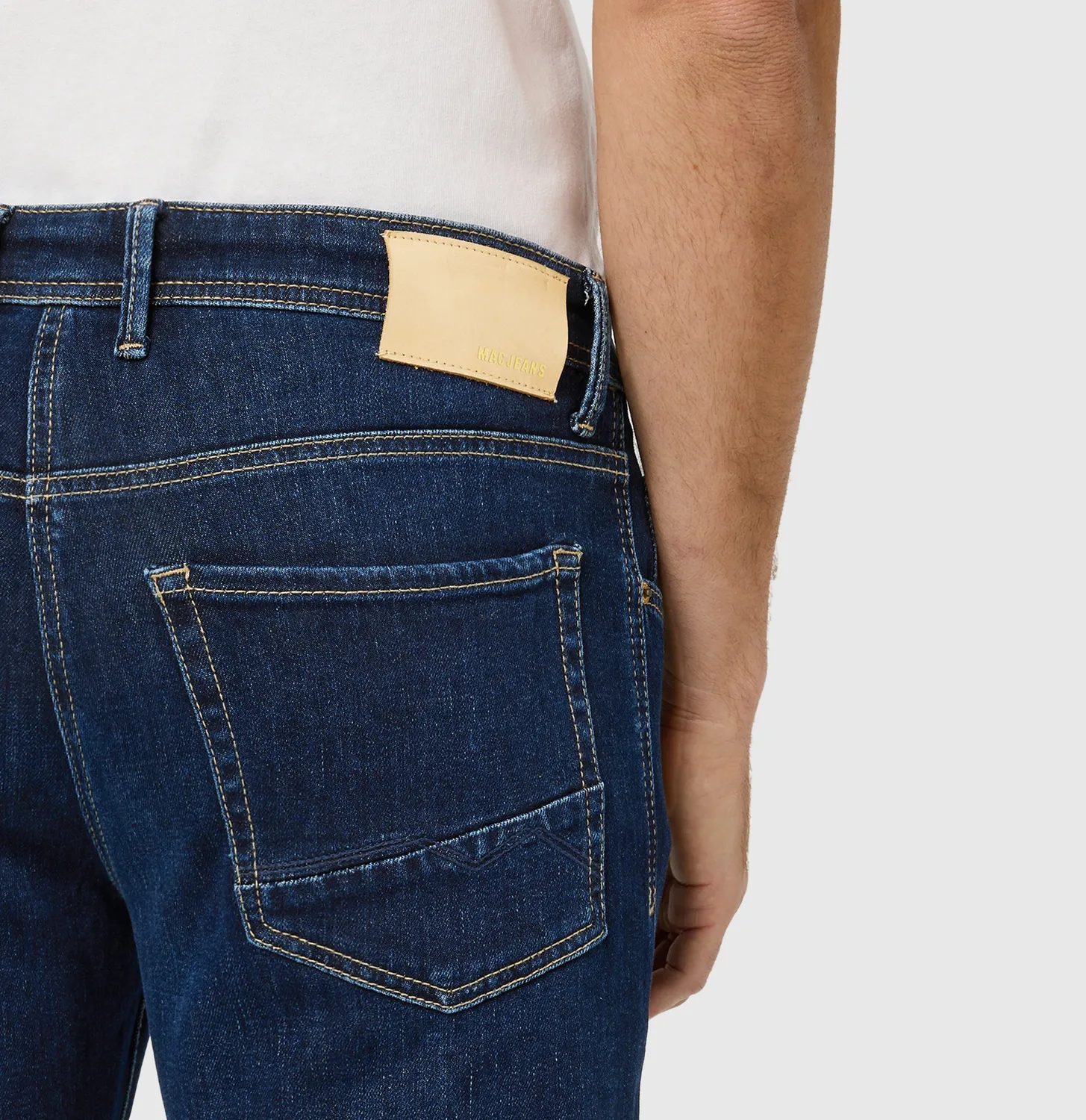 MAC Arne jeans mørkeblå cashmere