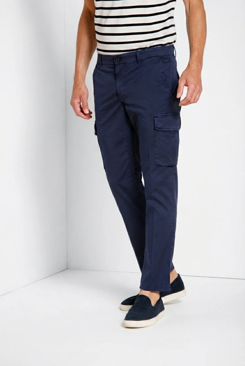 Mason's Chile cargobukser navy gabardine regular fit
