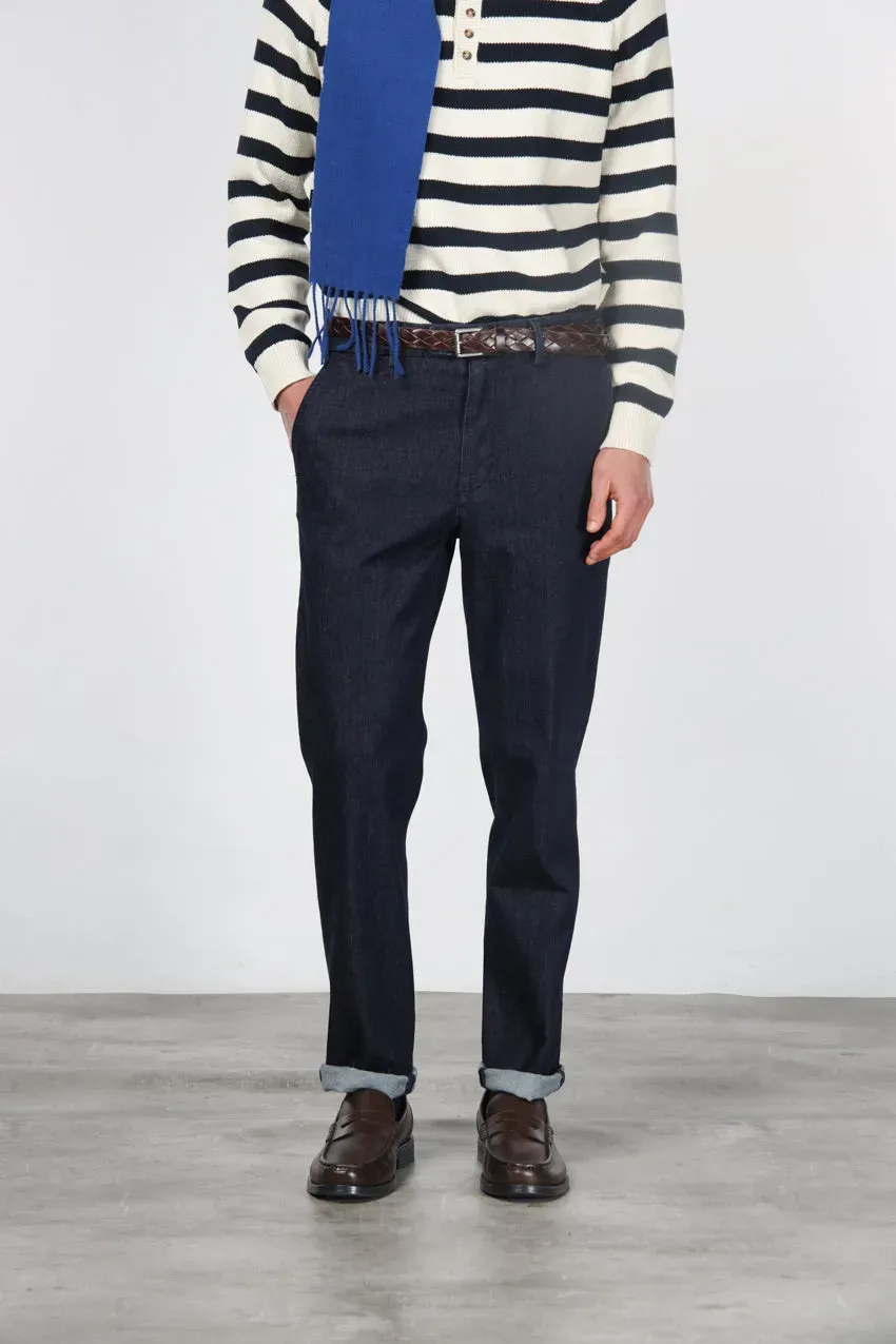 Mason's Madison chinobukser navy denim carrot fit