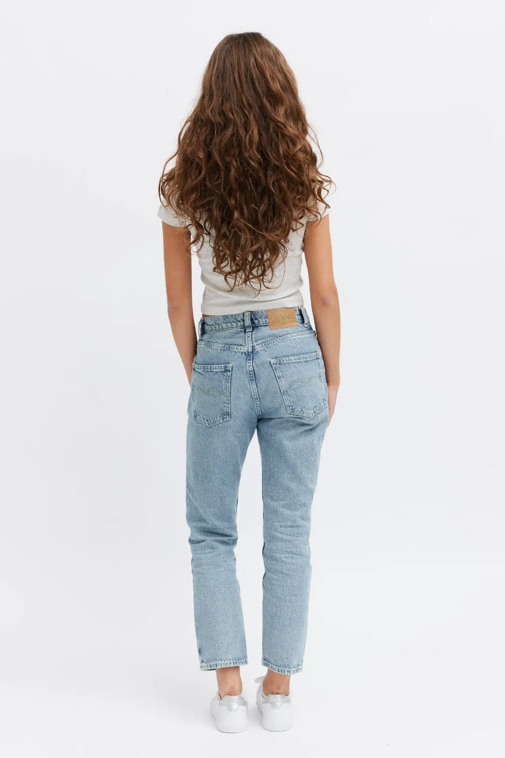 Organsk Aqua Shorty cropped jeans Ocean Breeze turkis