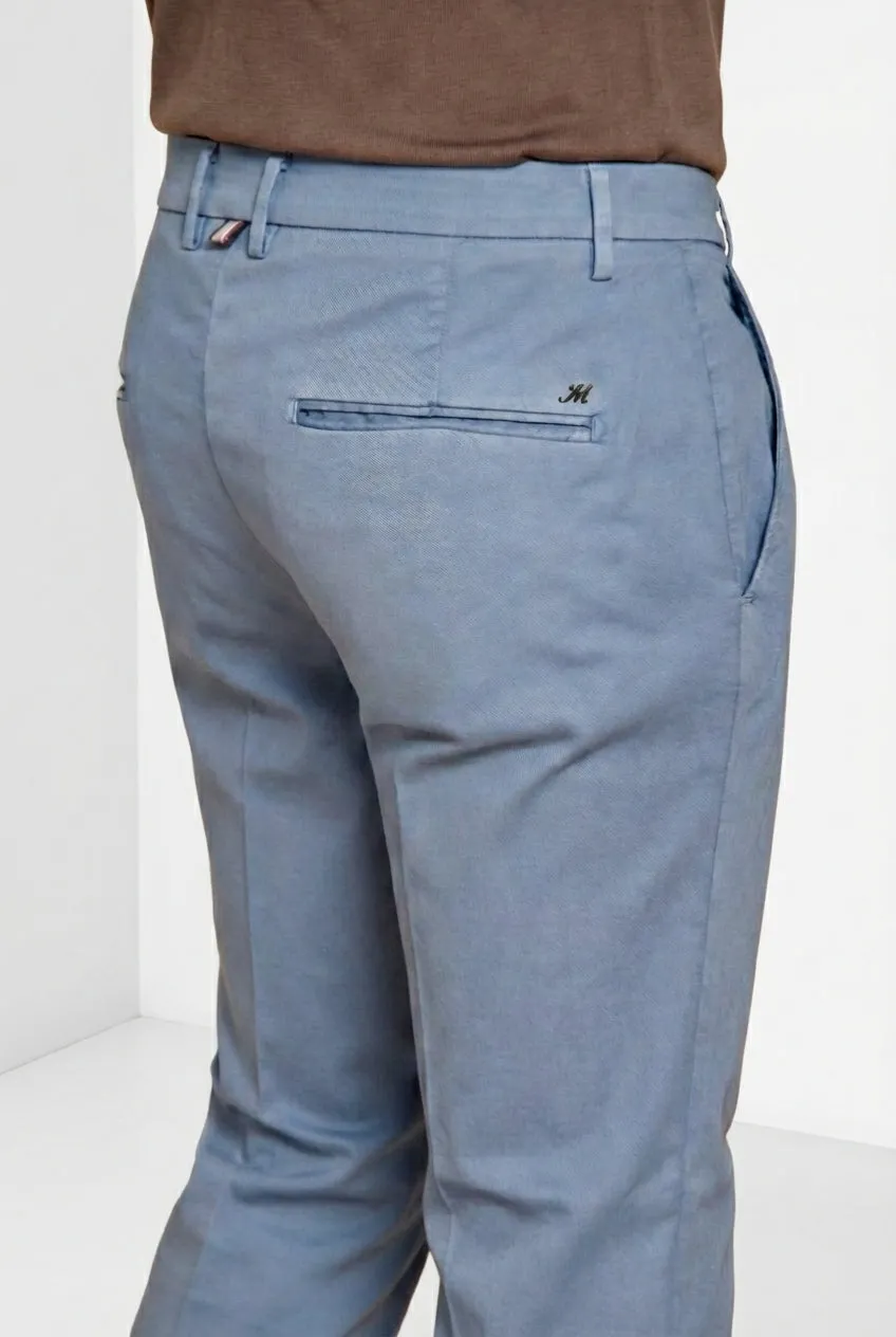Mason's Torino Flex herre chino bukser lyseblå slim fit