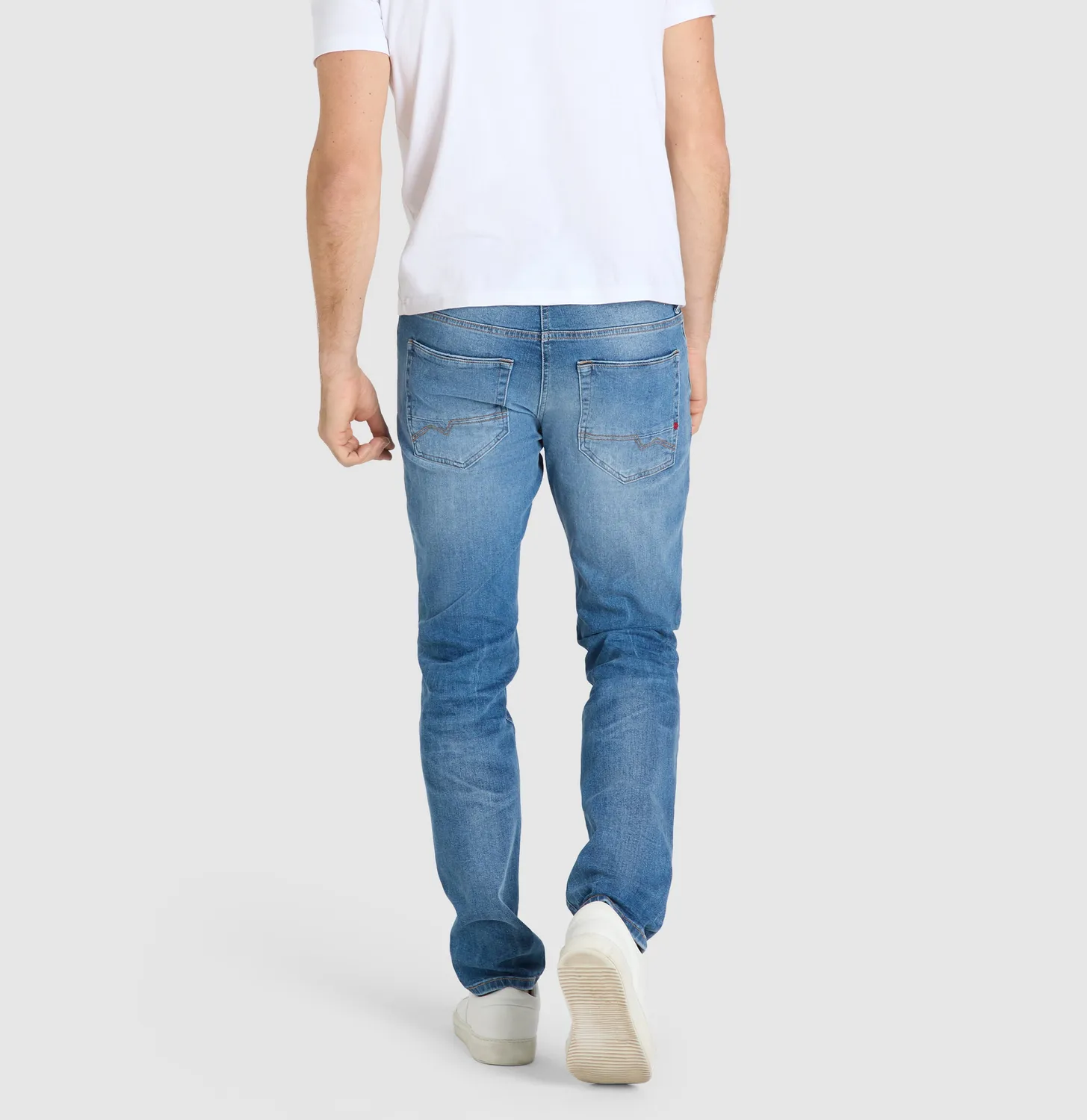 MAC Arne Pipe jeans mellemblå Modern Fit stretch