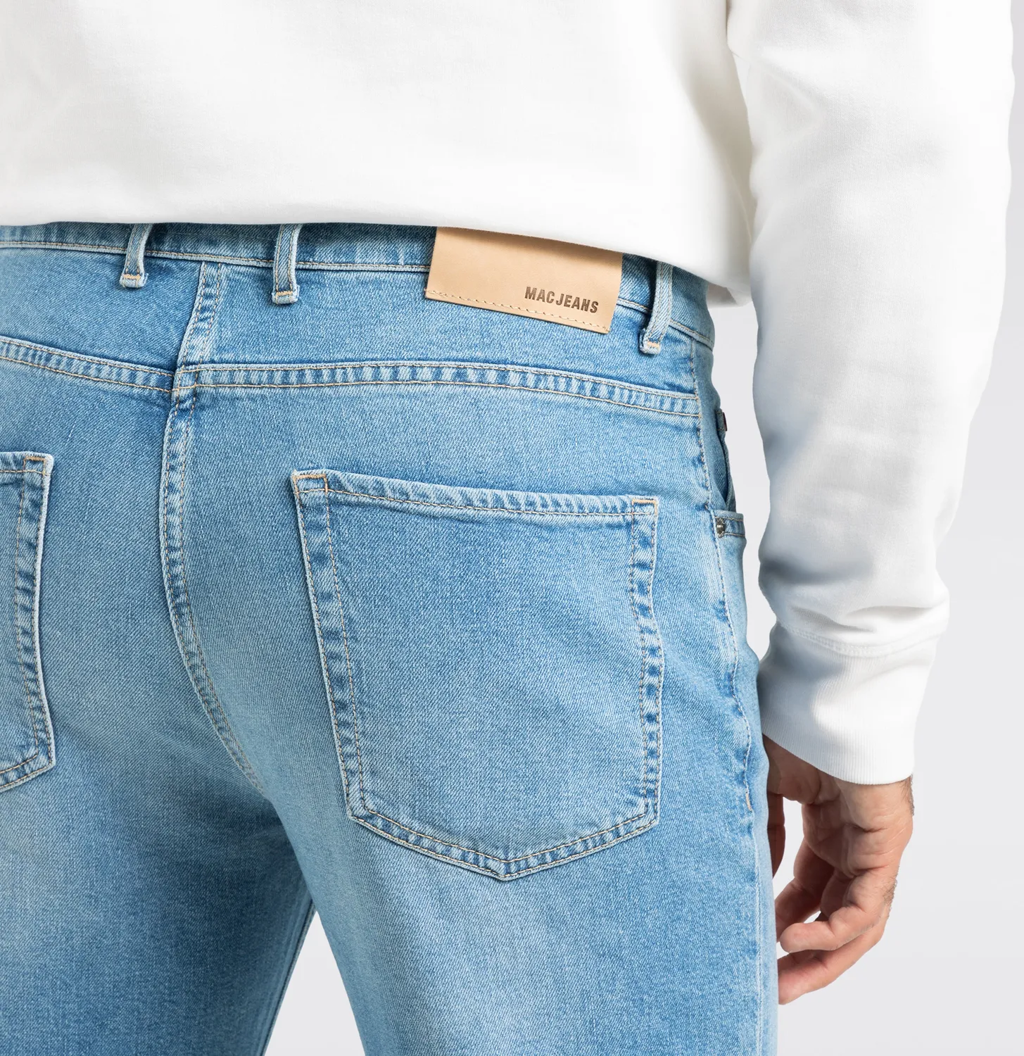 MAC Rick 0430-00-0984L comfort jeans lyseblå vintage