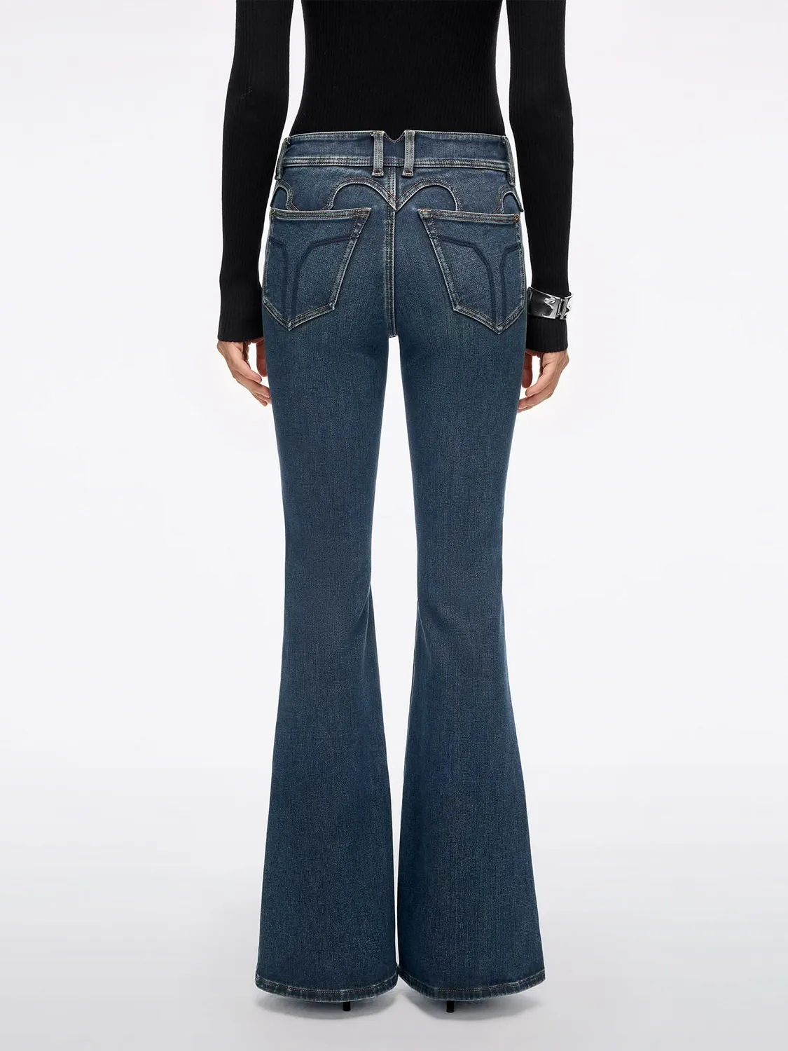 Miss Sixty Bella flare jeans mørkeblå lav talje