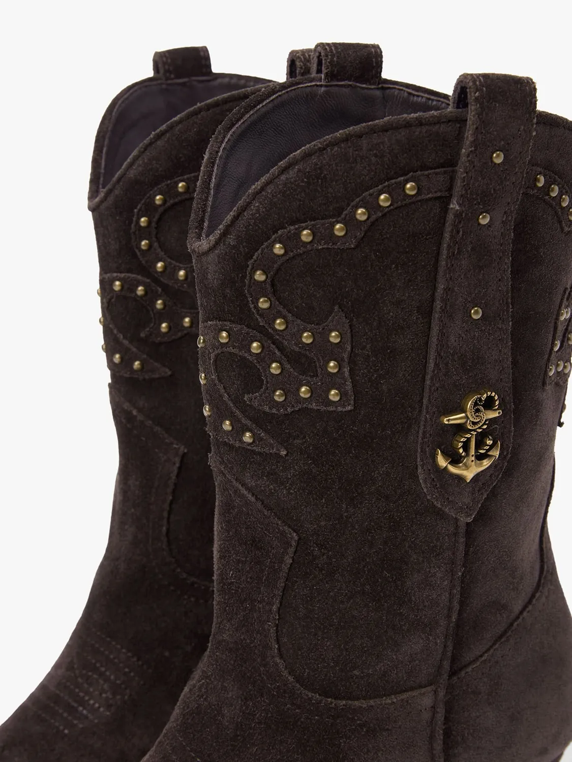Miss Sixty Studded Mid-Calf støvler mørkebrun