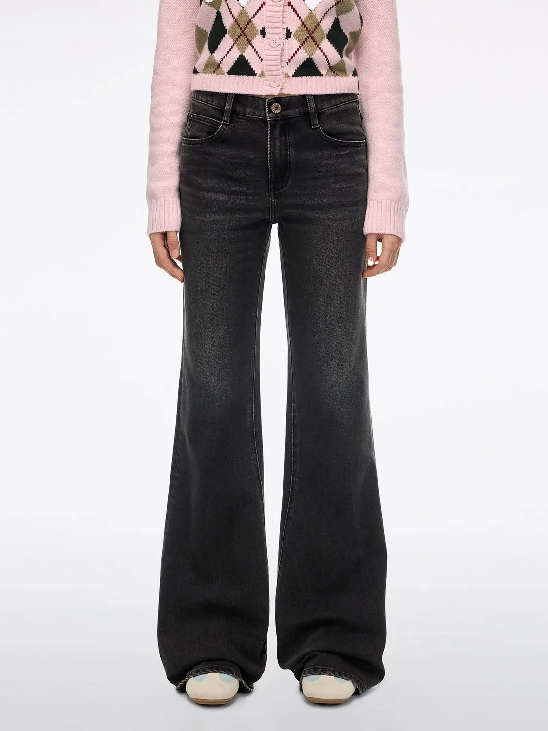 Miss Sixty Flare Jeans flare jeans mørkeblå fast denim