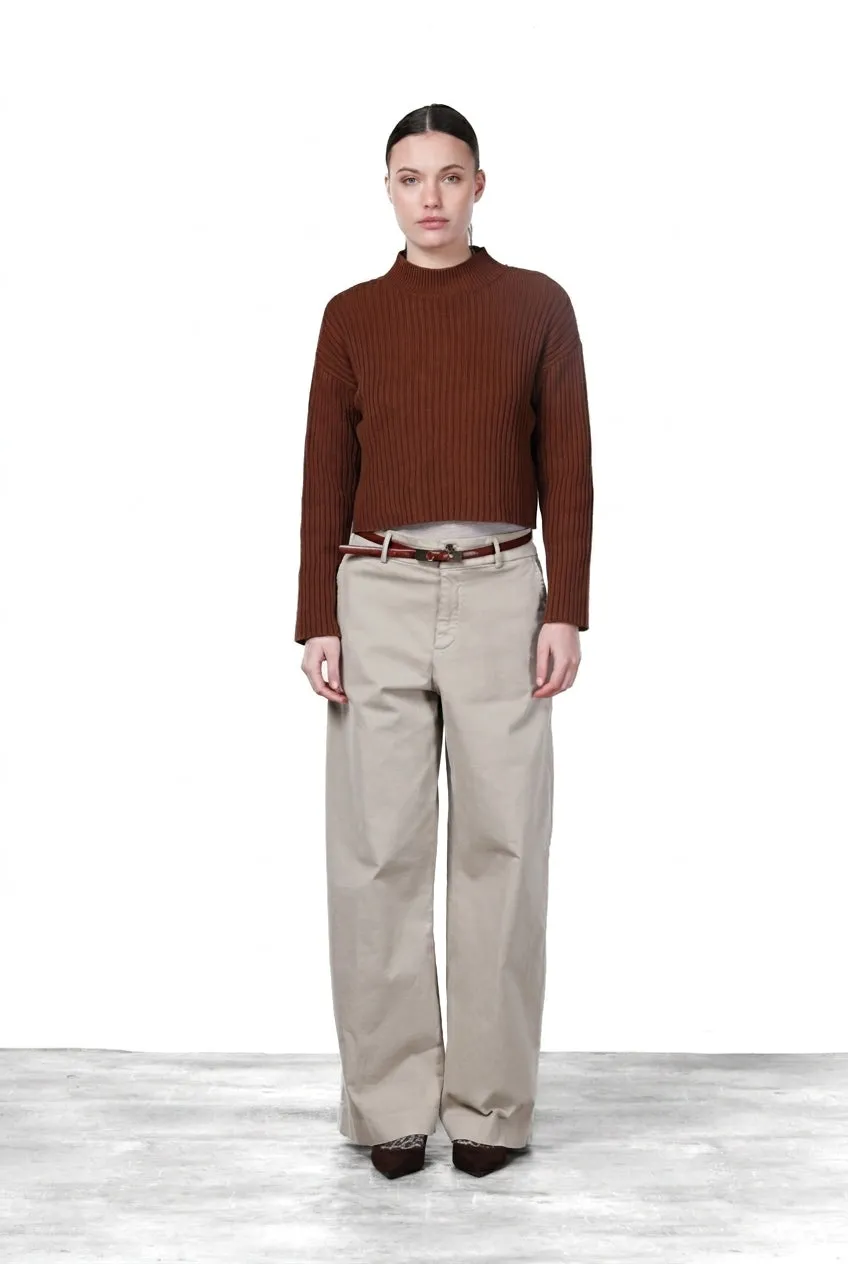 Mason's New York Wide chinos wide leg isblå