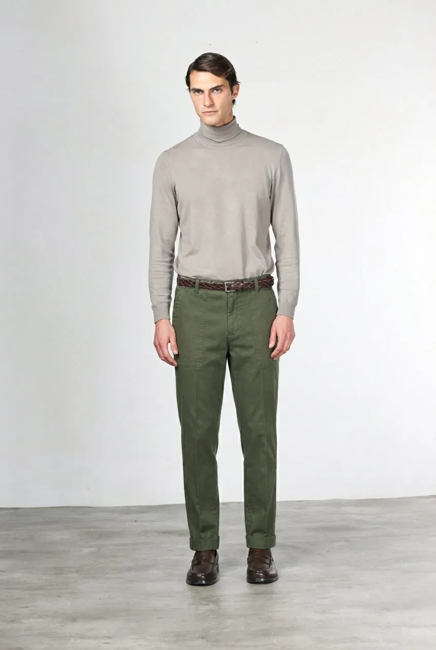 Mason's Prescott chinobukser mørkegrøn relaxed fit
