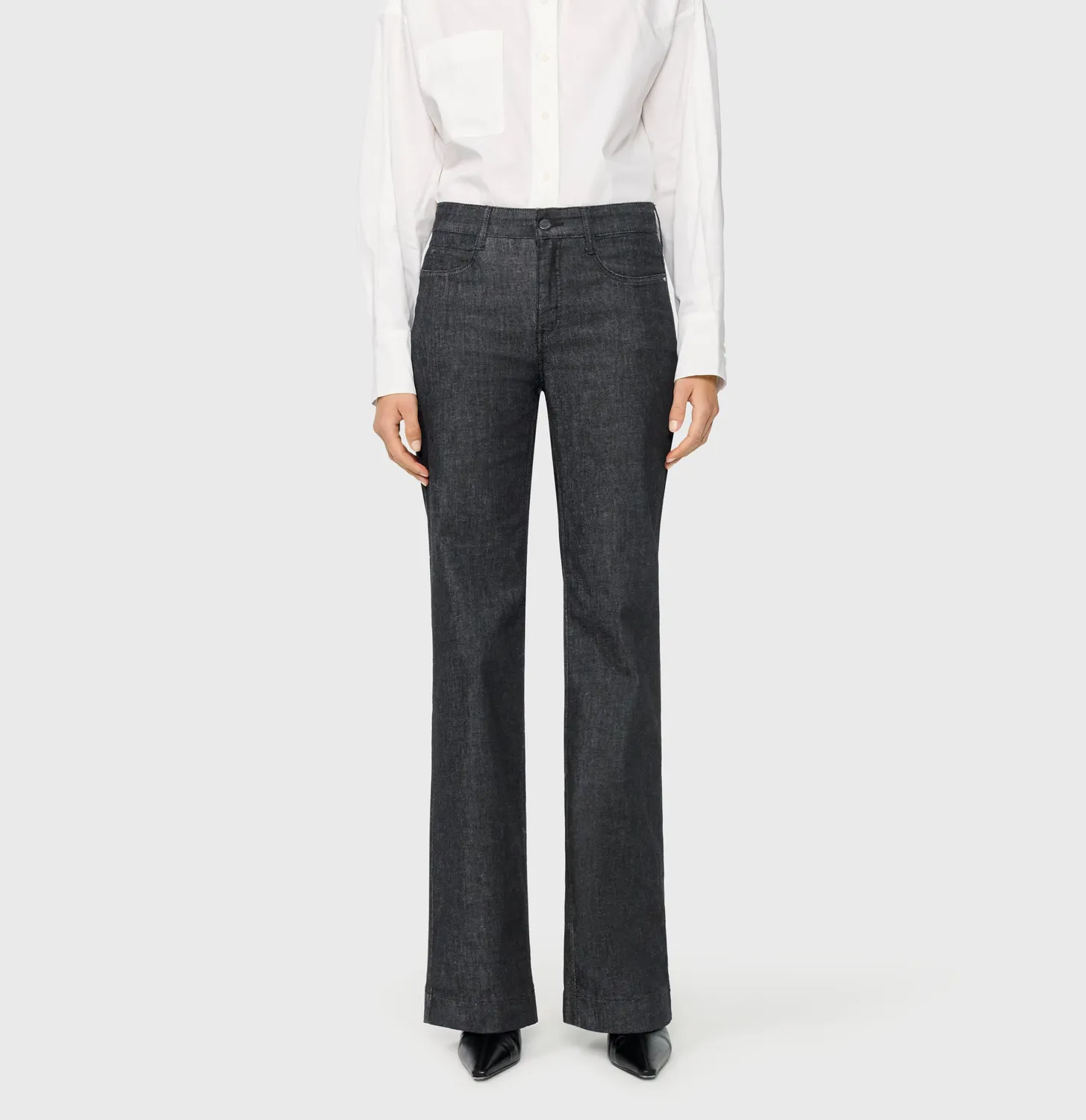 MAC Dream Wide 5439-90-0357L wide jeans sort shaping