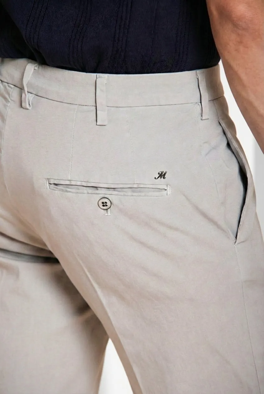 Mason's New York chinos grå stretch regular fit