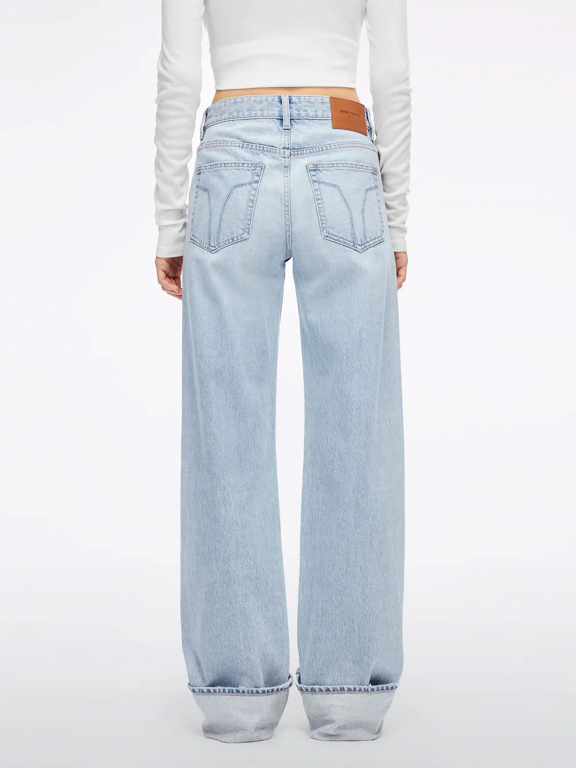 Miss Sixty Straight Jeans lyseblå slidt