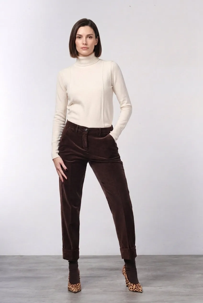 Mason's New York Carrot chinos vinrød fløjl