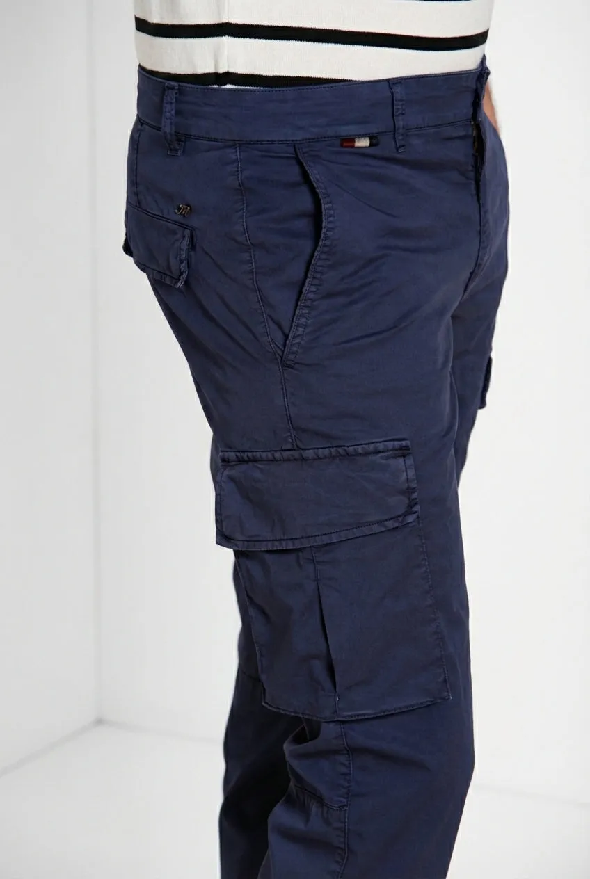 Mason's Chile cargobukser navy gabardine regular fit