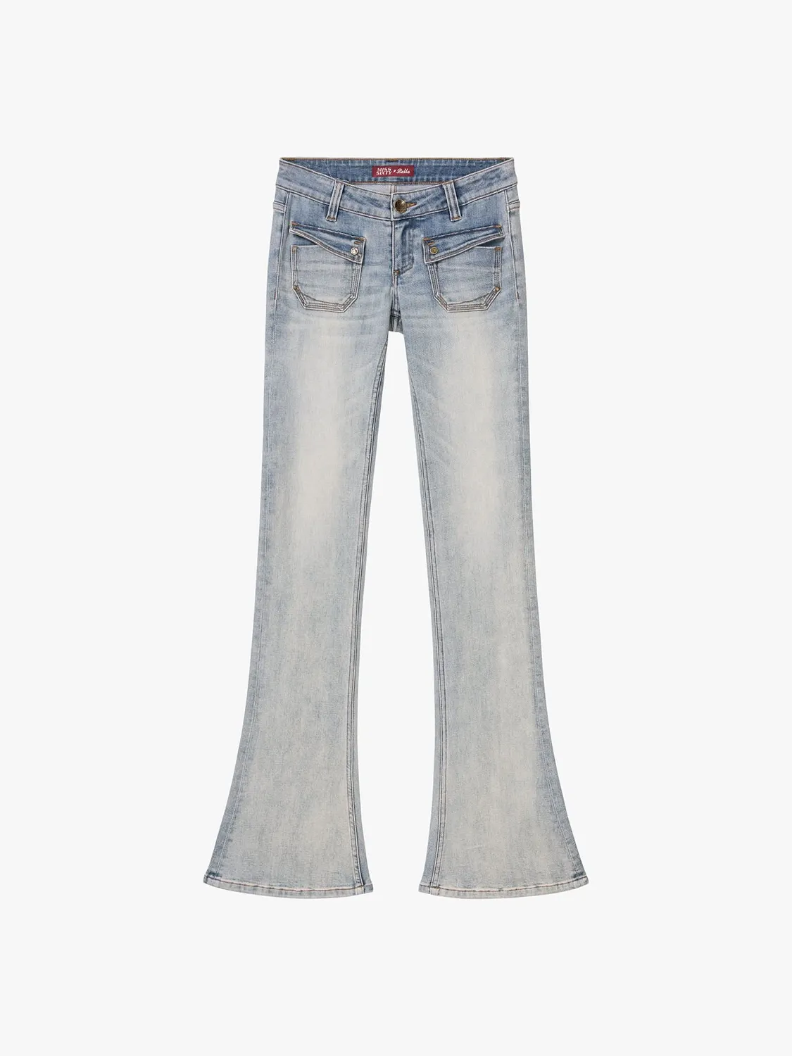 Miss Sixty flare jeans retro lyseblå lavtalje